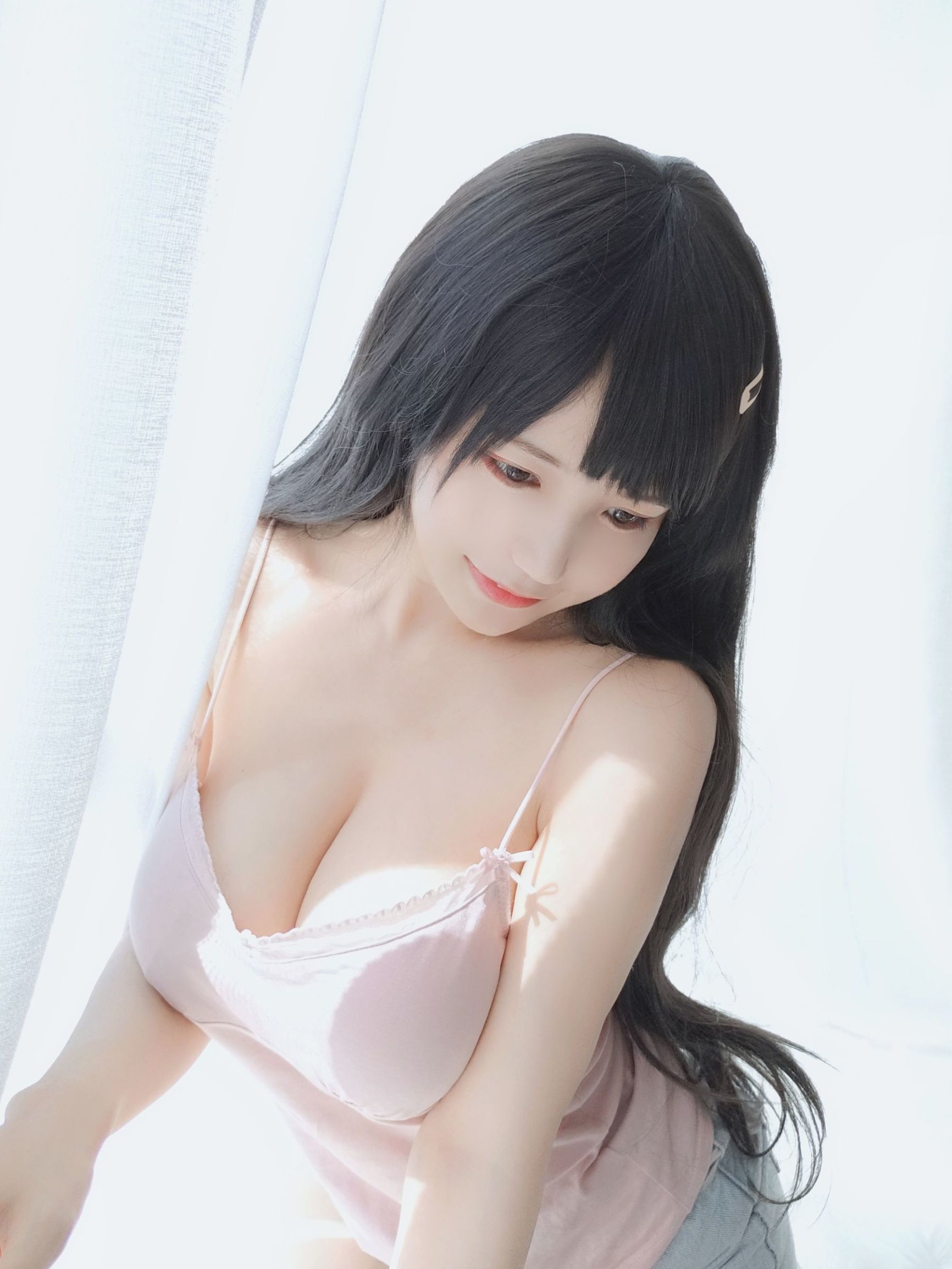 [Cosplay写真] 动漫博主小仓千代w - 粉色吊带
