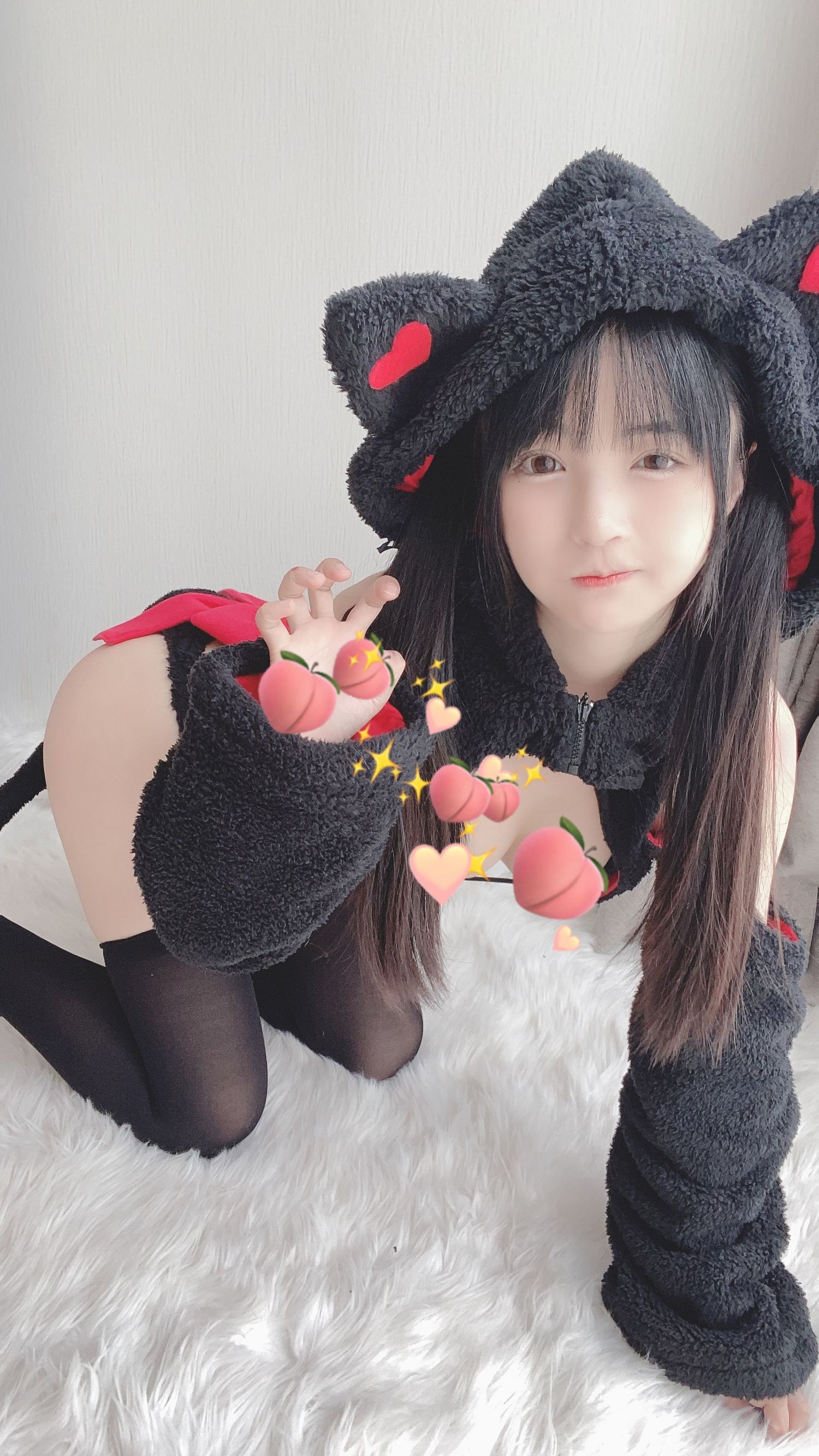 코스프레 사진] 사쿠라이 닝닝 - 작은 검은 고양이