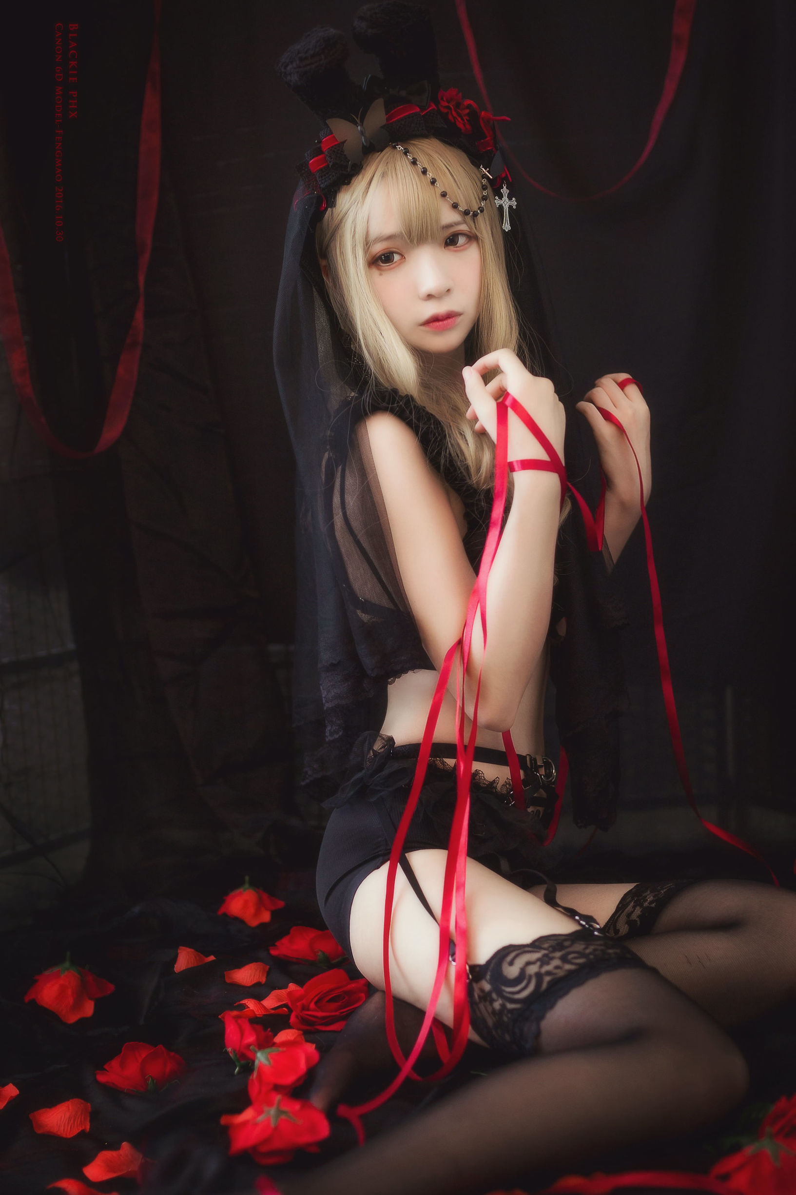 コスプレ写真] フェンマオSS - 黒薔薇