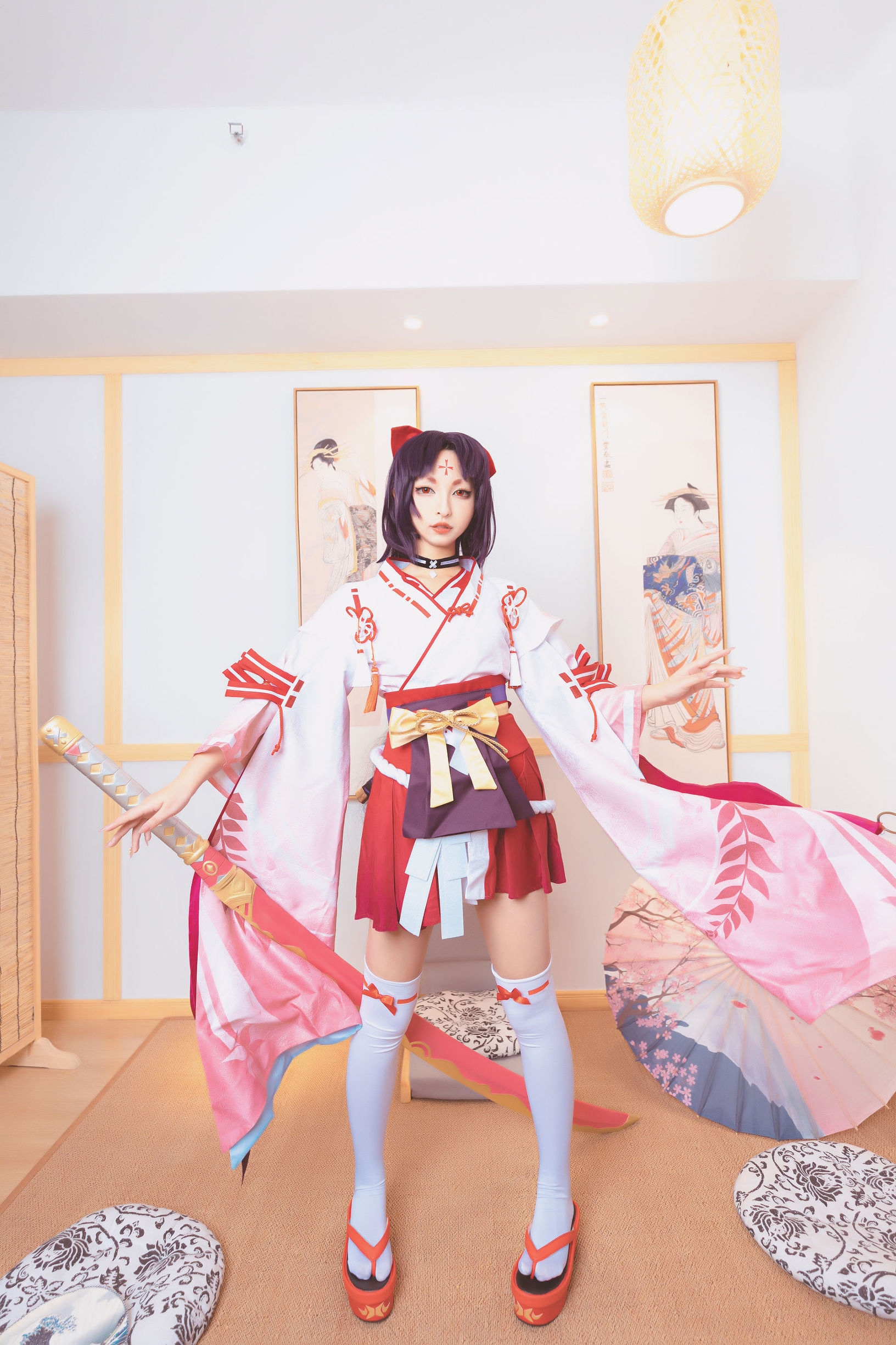Cosplay写真] ロリ神楽坂真冬の刀の語