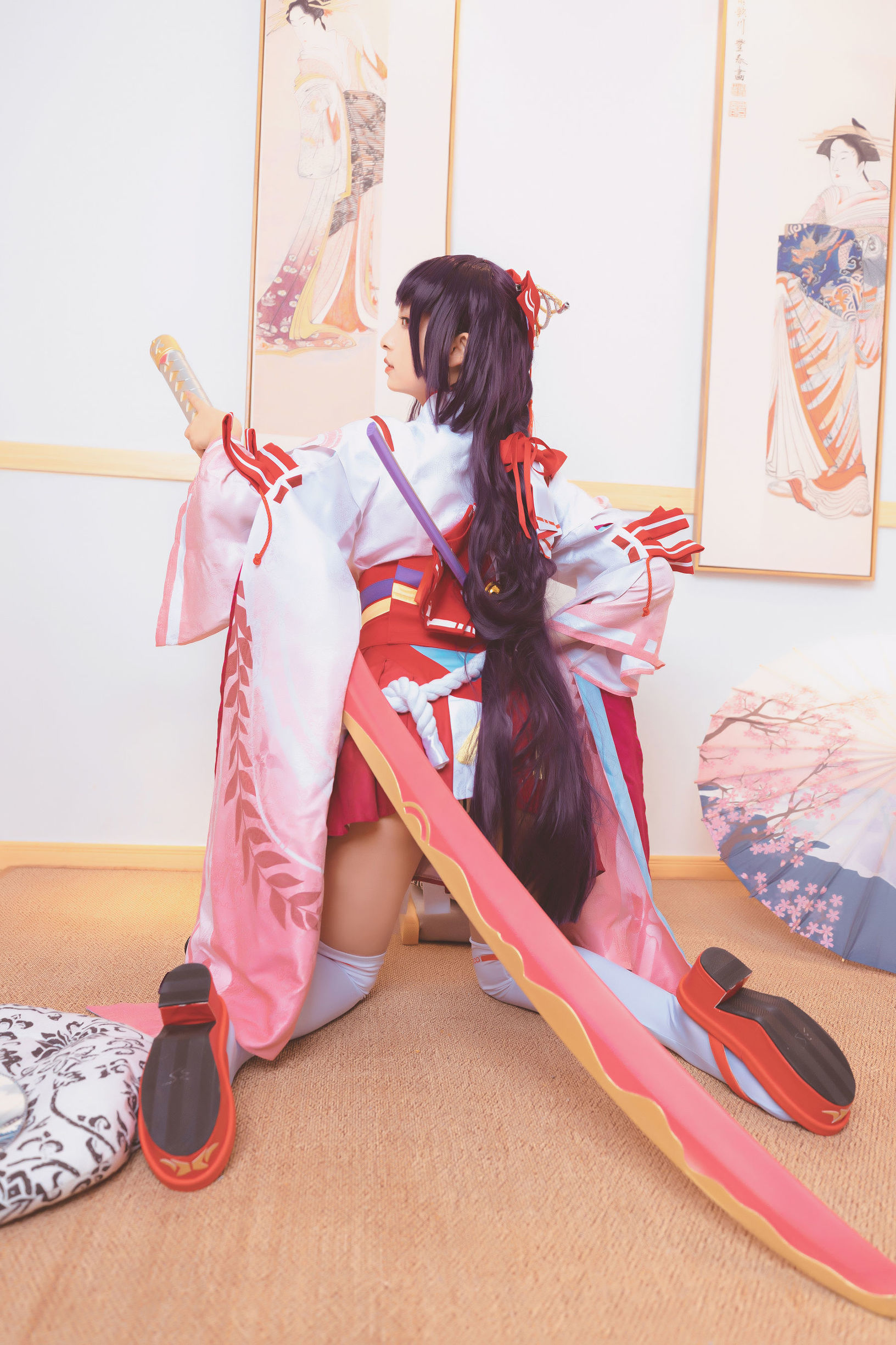 Cosplay写真] ロリ神楽坂真冬の刀の語
