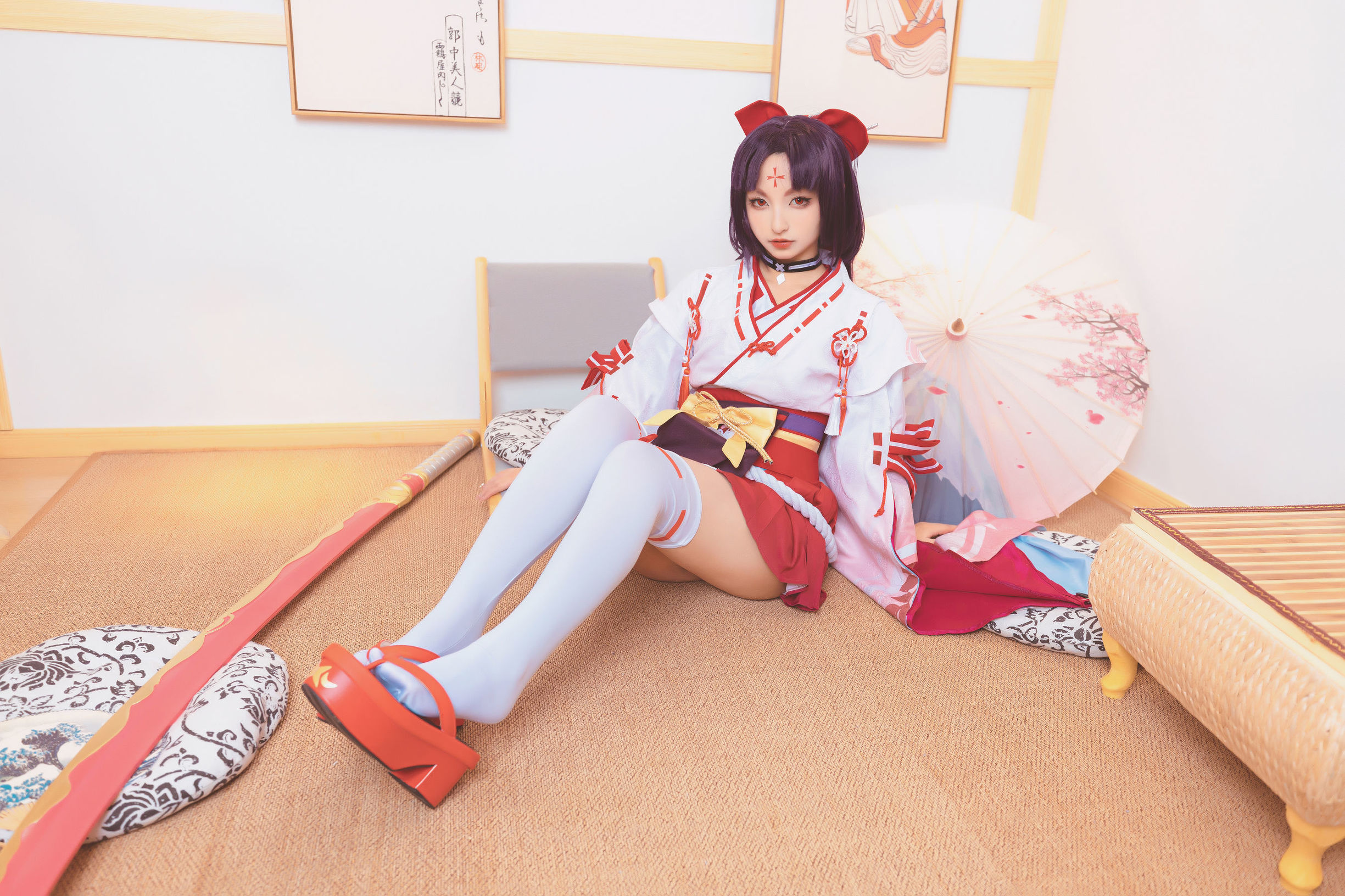 Cosplay写真] ロリ神楽坂真冬の刀の語