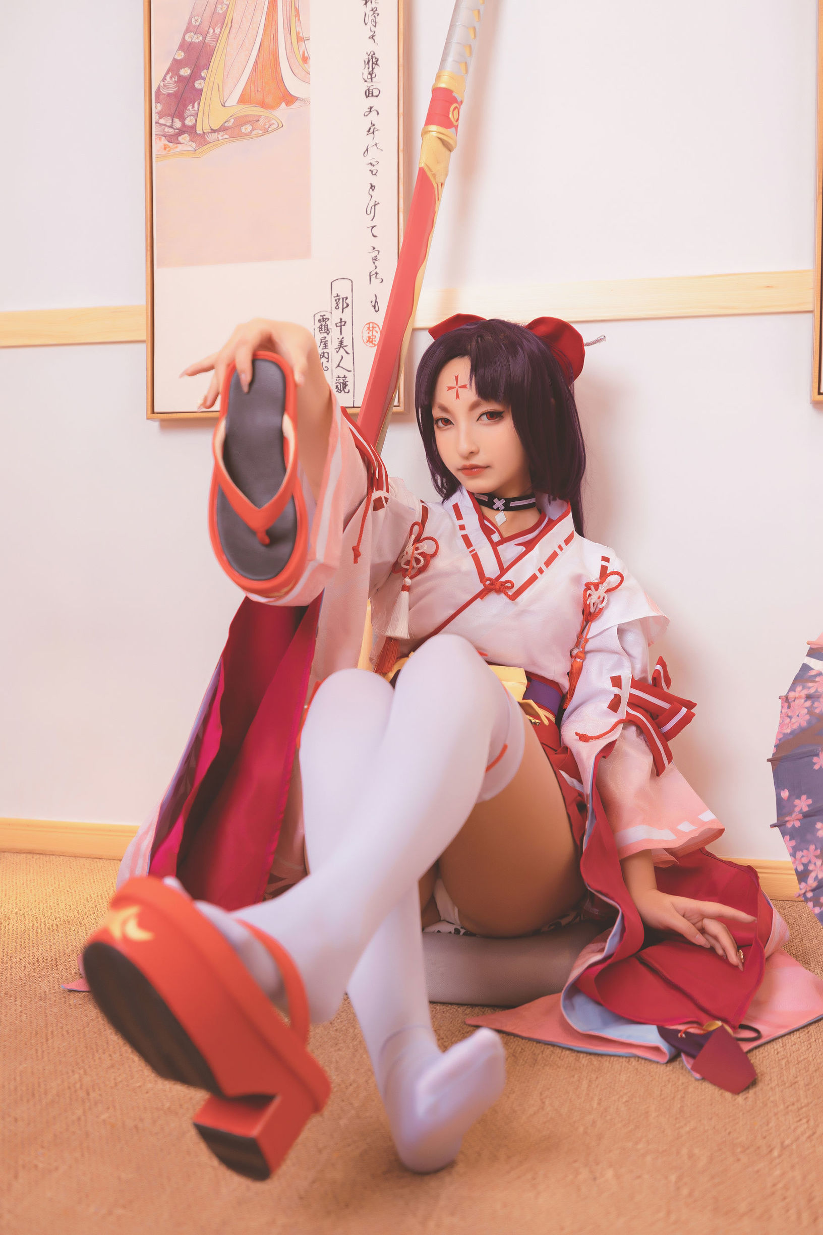Cosplay写真] ロリ神楽坂真冬の刀の語