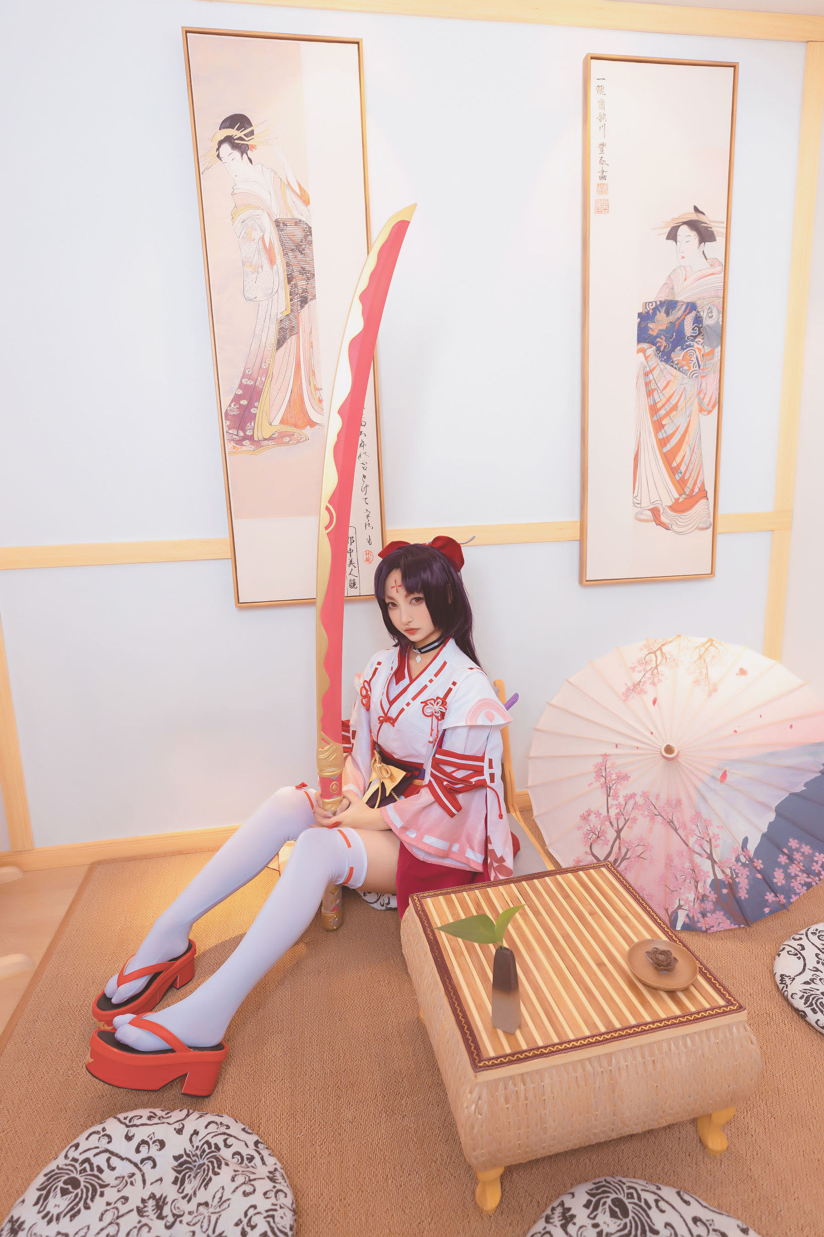 Cosplay写真] ロリ神楽坂真冬の刀の語