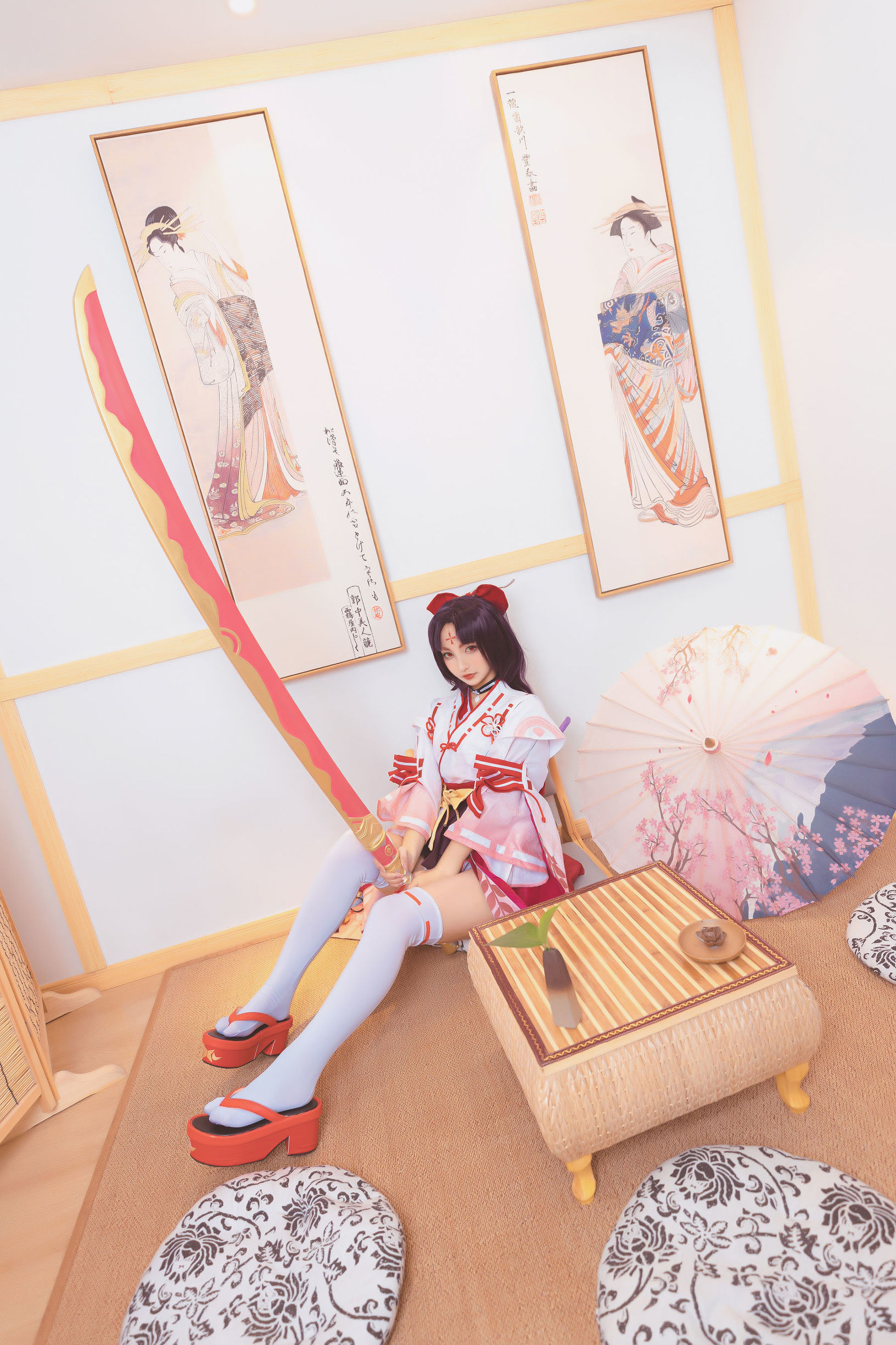 Cosplay写真] ロリ神楽坂真冬の刀の語