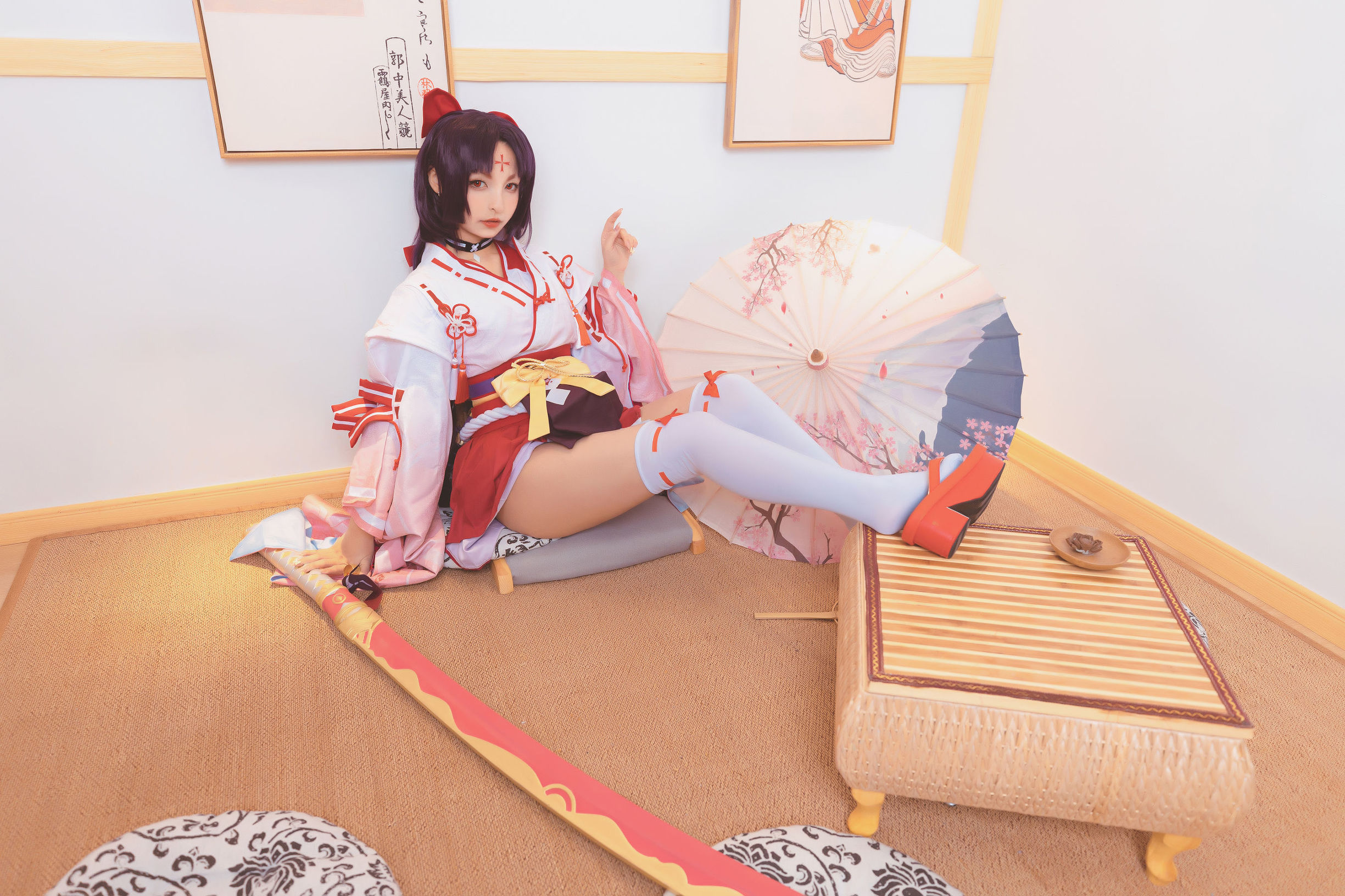 Cosplay写真] ロリ神楽坂真冬の刀の語