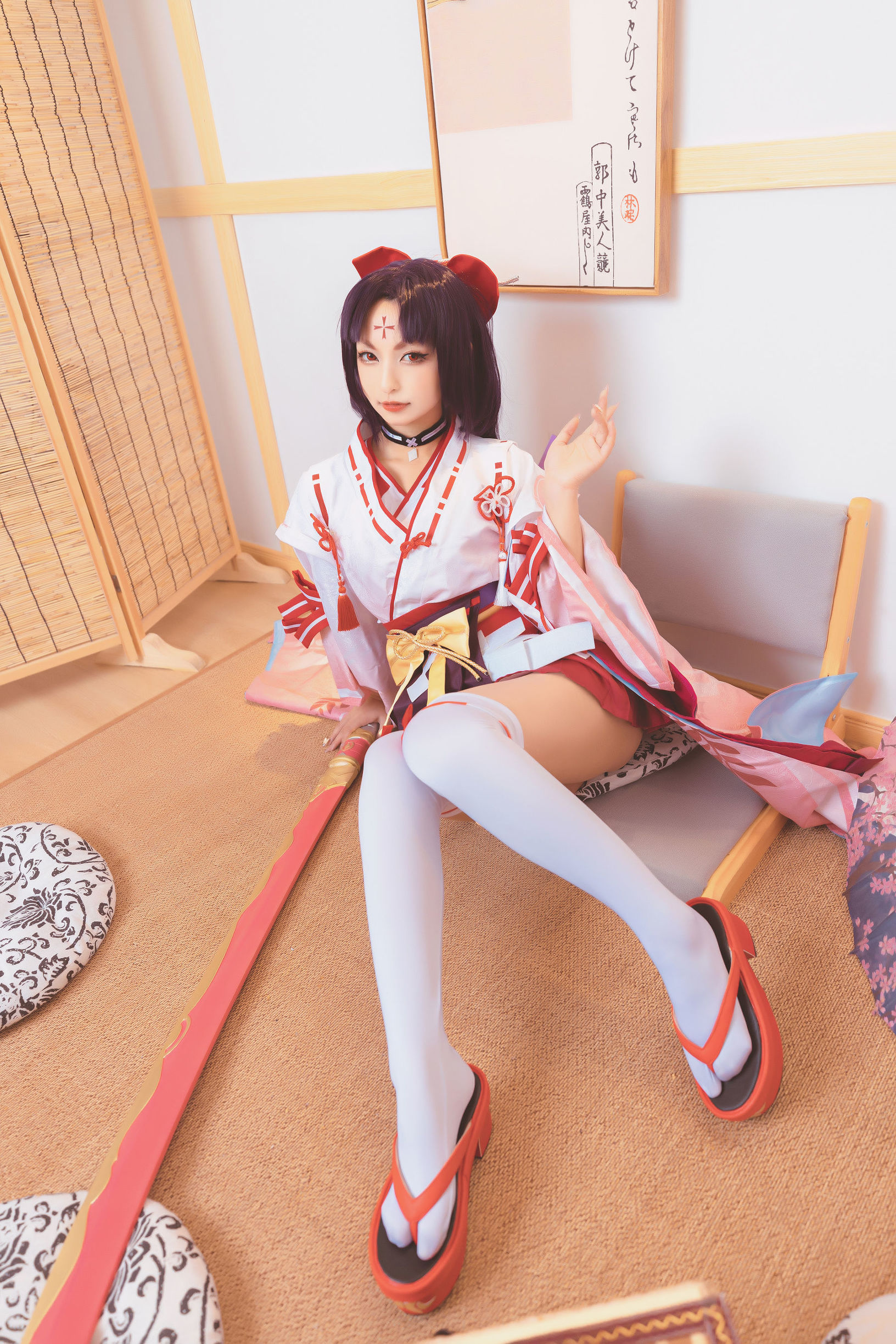 Cosplay写真] ロリ神楽坂真冬の刀の語