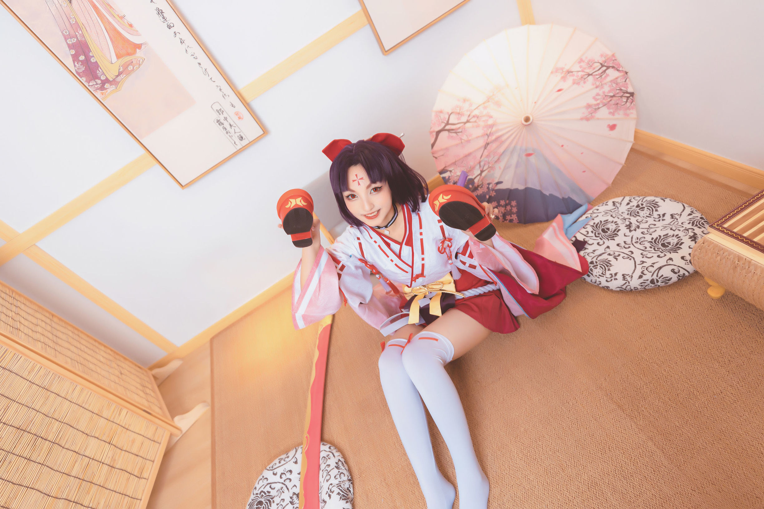 Cosplay写真] ロリ神楽坂真冬の刀の語