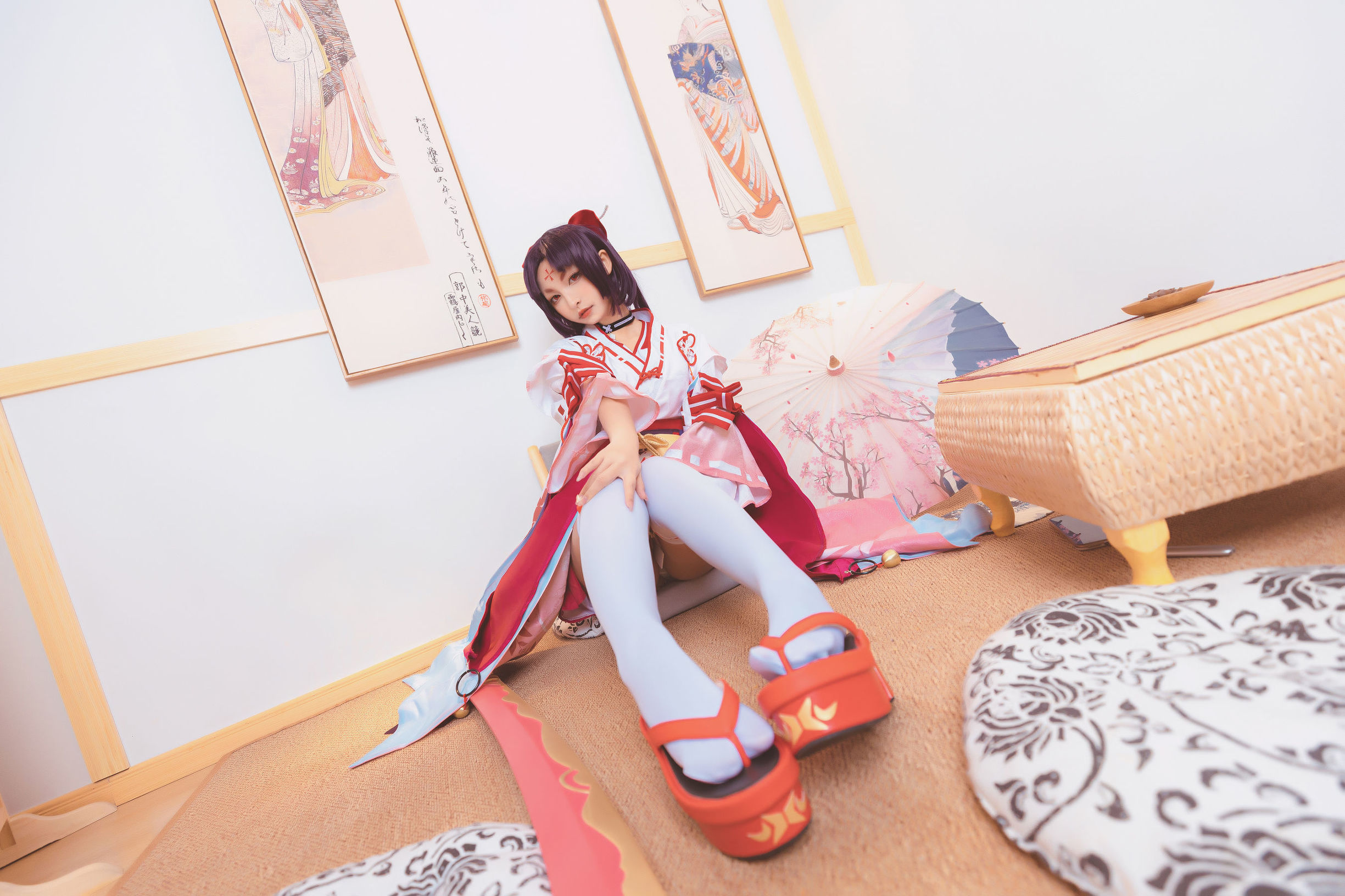Cosplay写真] ロリ神楽坂真冬の刀の語