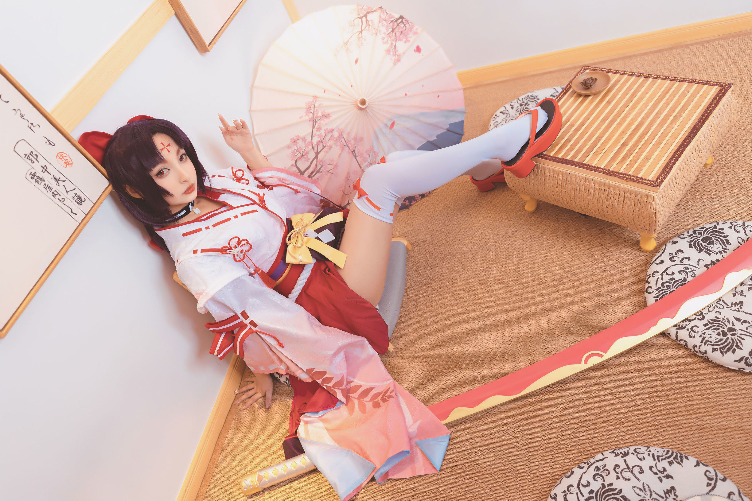 Cosplay写真] ロリ神楽坂真冬の刀の語