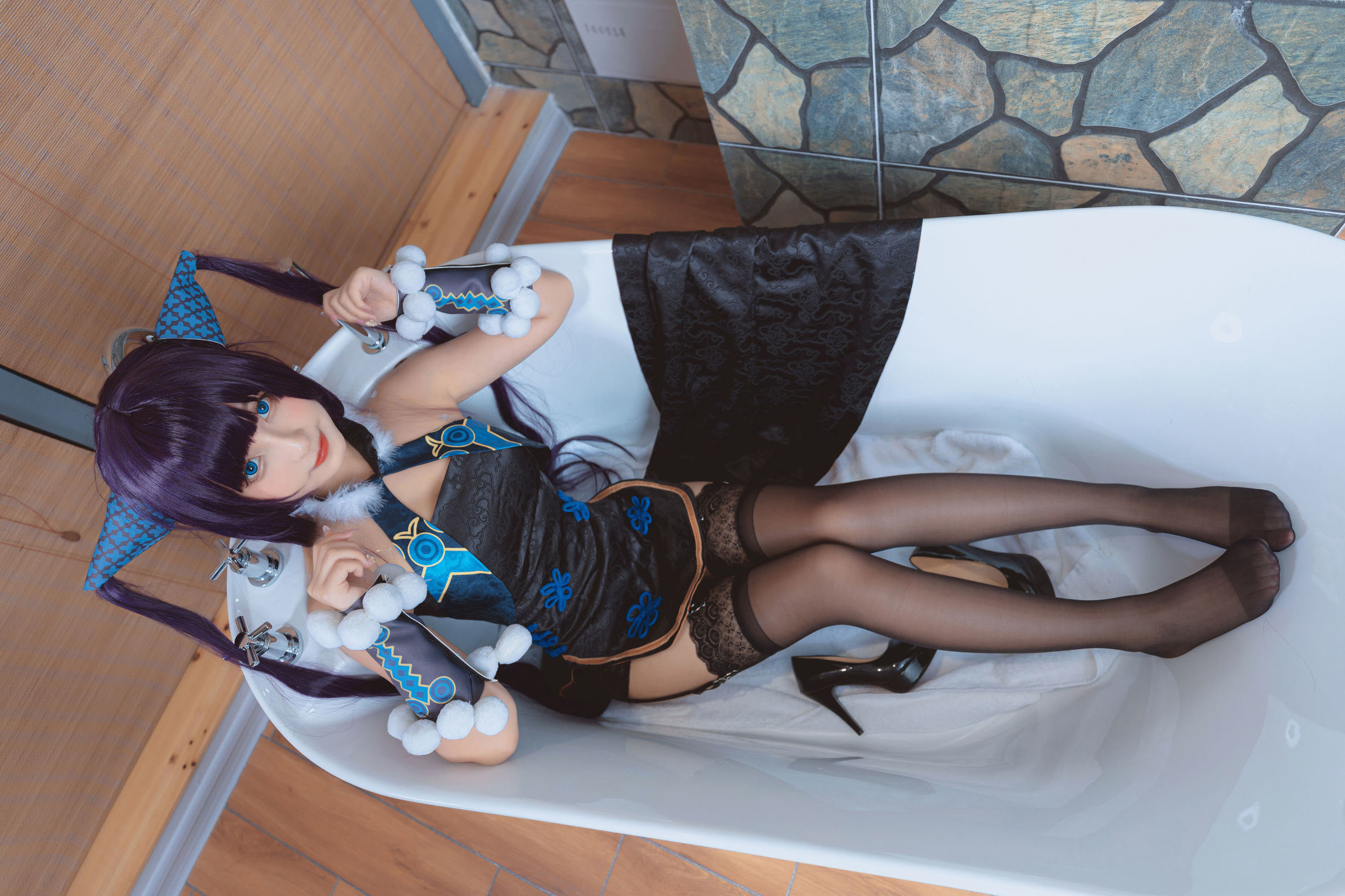 コスプレ写真] ロリ神楽坂真冬の極楽の氷