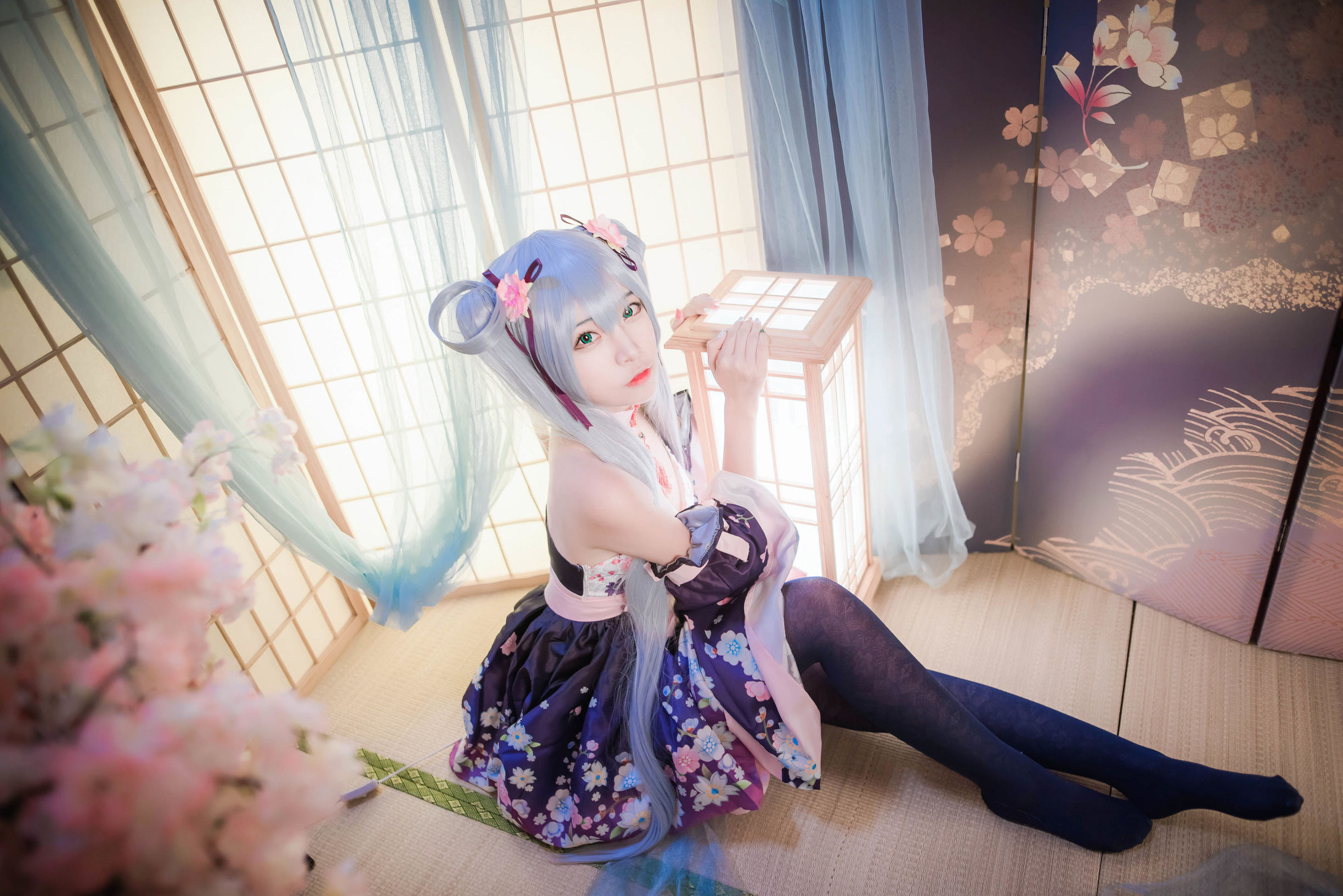 Ảnh Cosplay] Coser Phổ Biến Er Zuo Nisa - Đuôi Ngựa Đôi