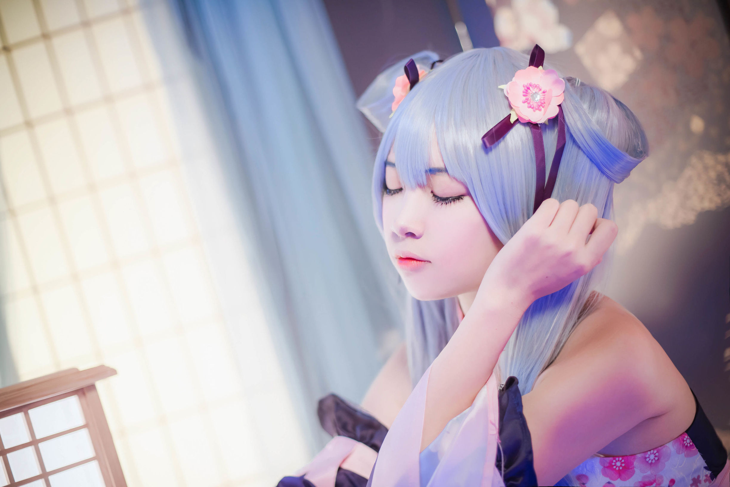Ảnh Cosplay] Coser Phổ Biến Er Zuo Nisa - Đuôi Ngựa Đôi