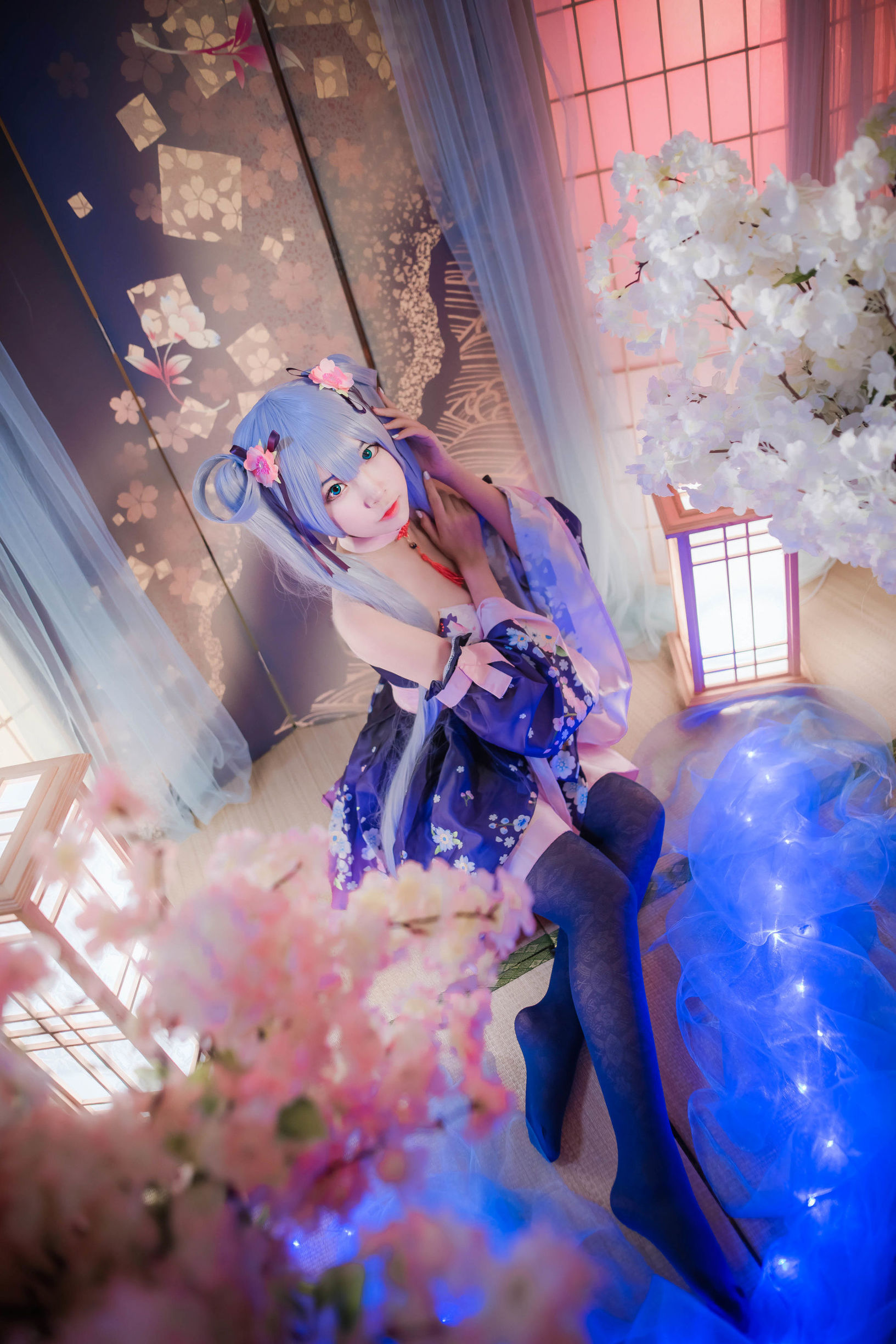 Ảnh Cosplay] Coser Phổ Biến Er Zuo Nisa - Đuôi Ngựa Đôi