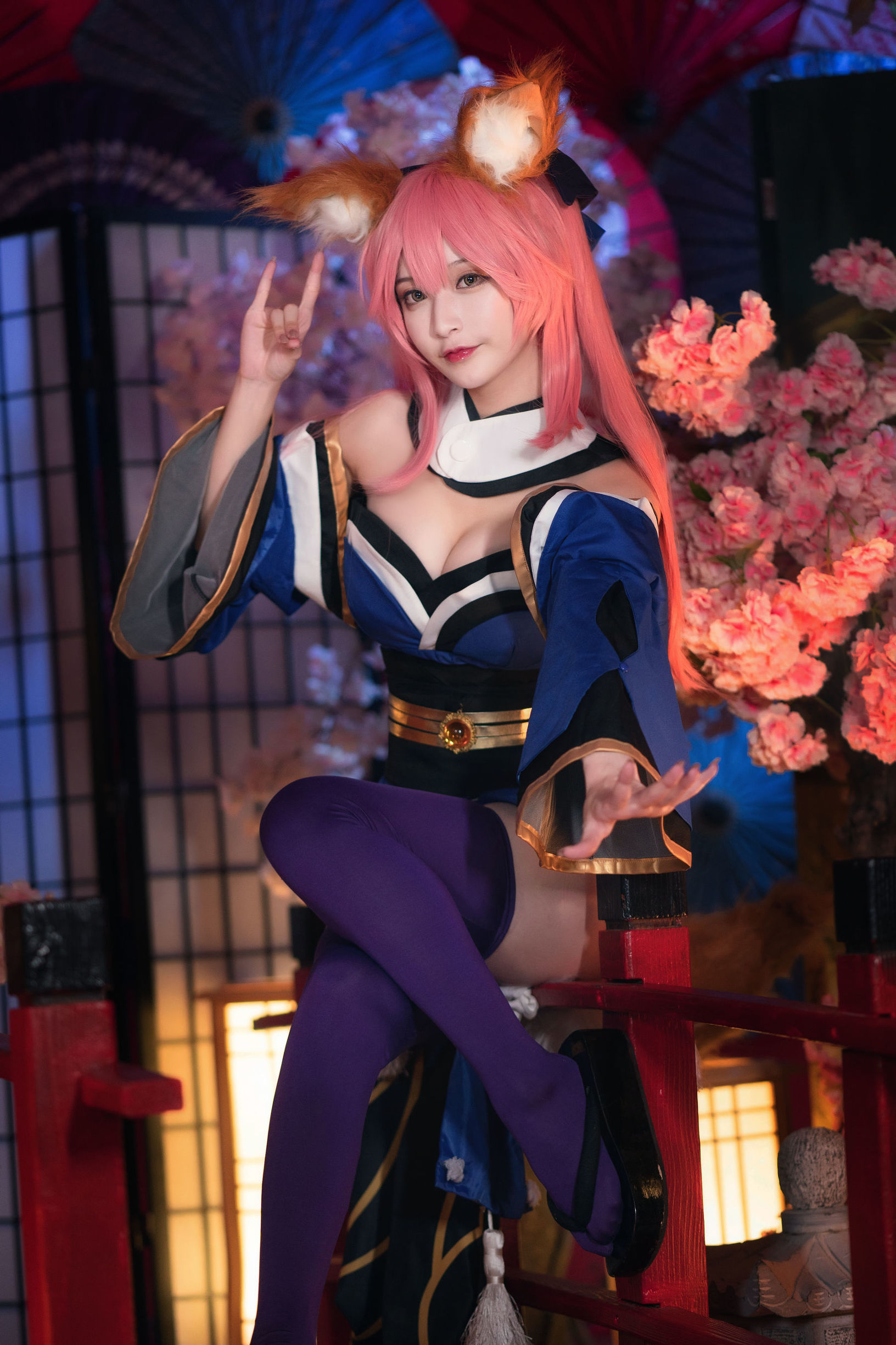 [Cosplay写真] 动漫博主铁板烧鬼舞w - 玉藻前 原皮