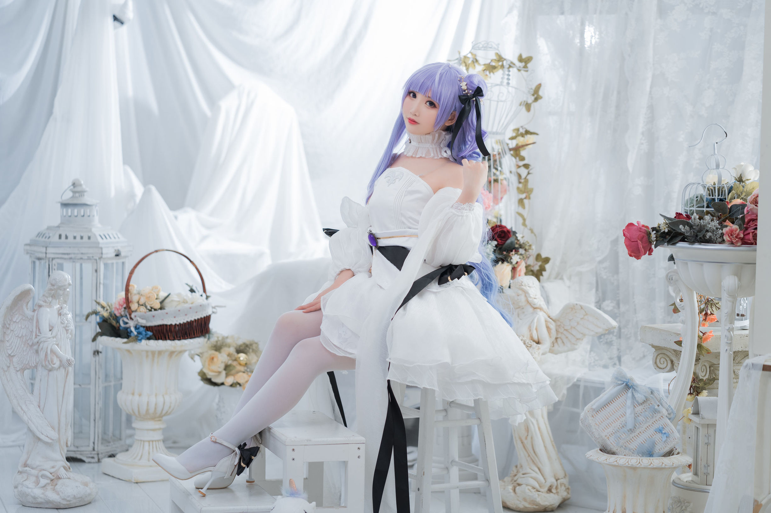Cosplay写真] 可愛い人気のコスプレイヤー メンピンセンエル - ユニコーンのウェディングドレス