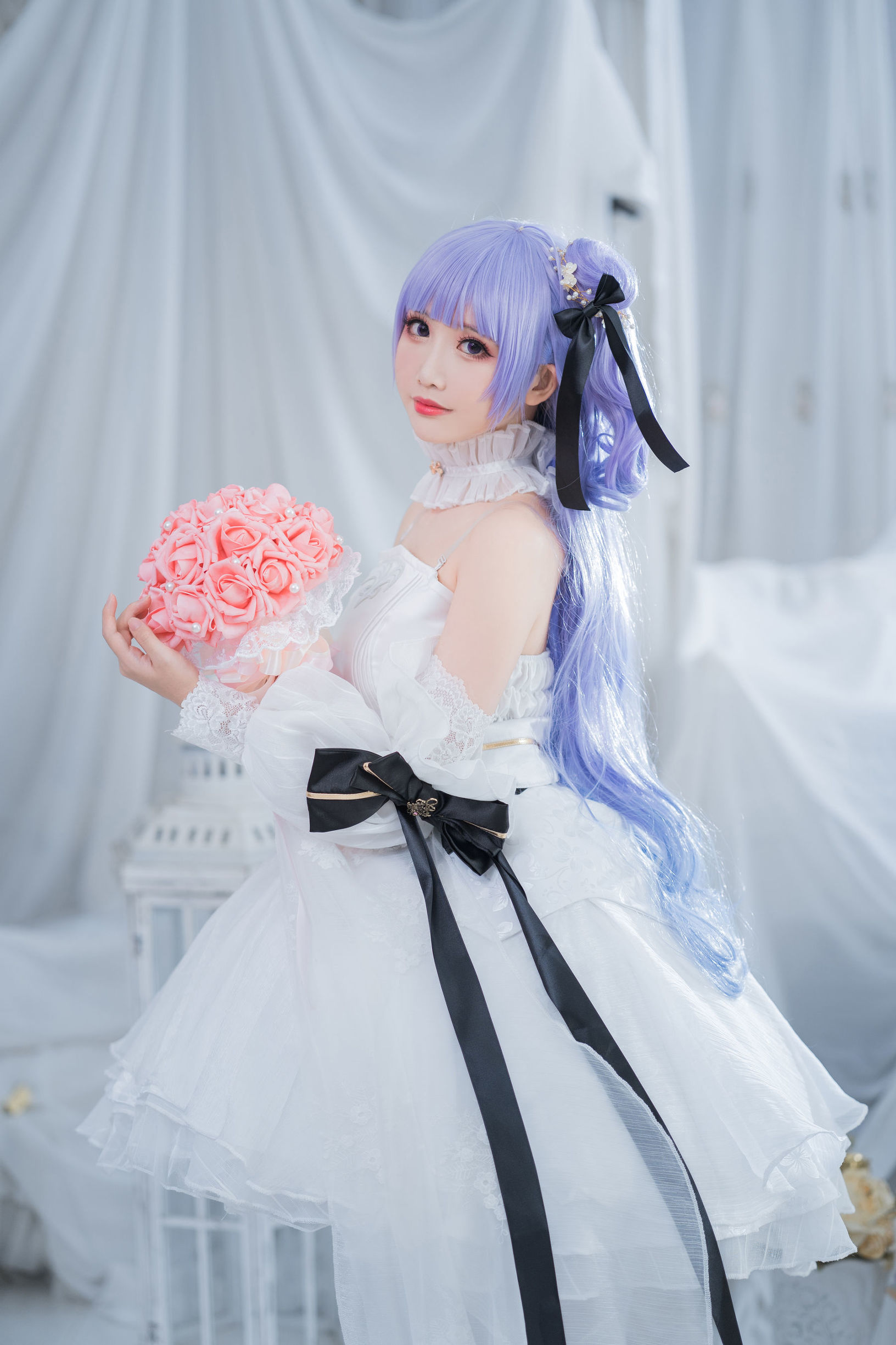 Cosplay写真] 可愛い人気のコスプレイヤー メンピンセンエル - ユニコーンのウェディングドレス
