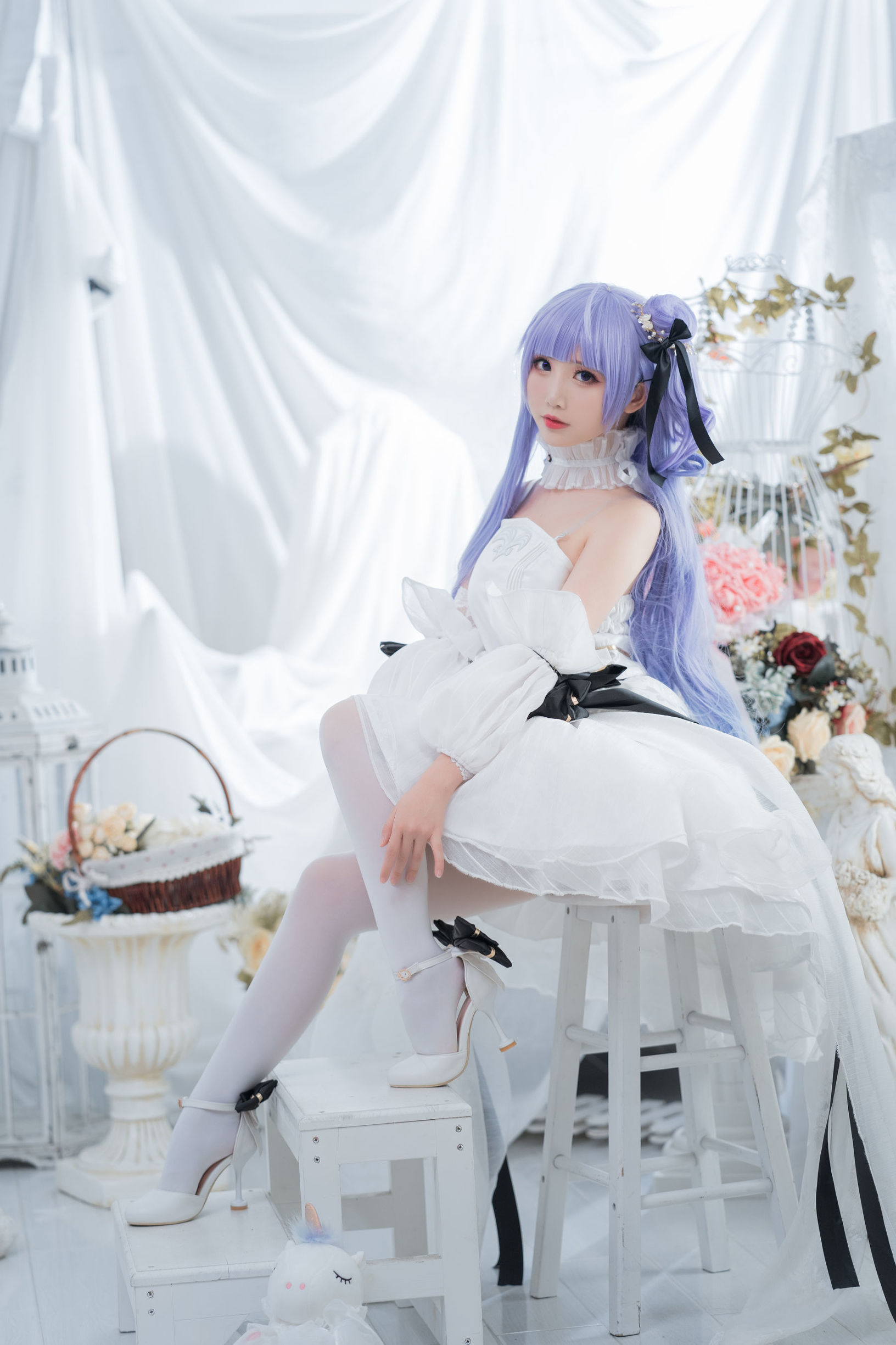 Cosplay写真] 可愛い人気のコスプレイヤー メンピンセンエル - ユニコーンのウェディングドレス