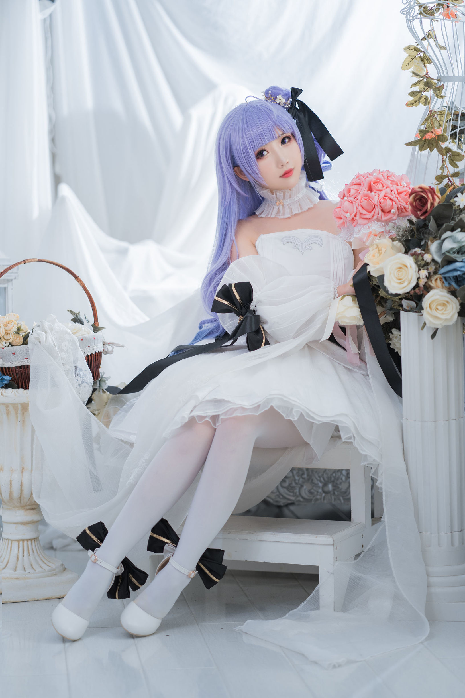 Cosplay写真] 可愛い人気のコスプレイヤー メンピンセンエル - ユニコーンのウェディングドレス