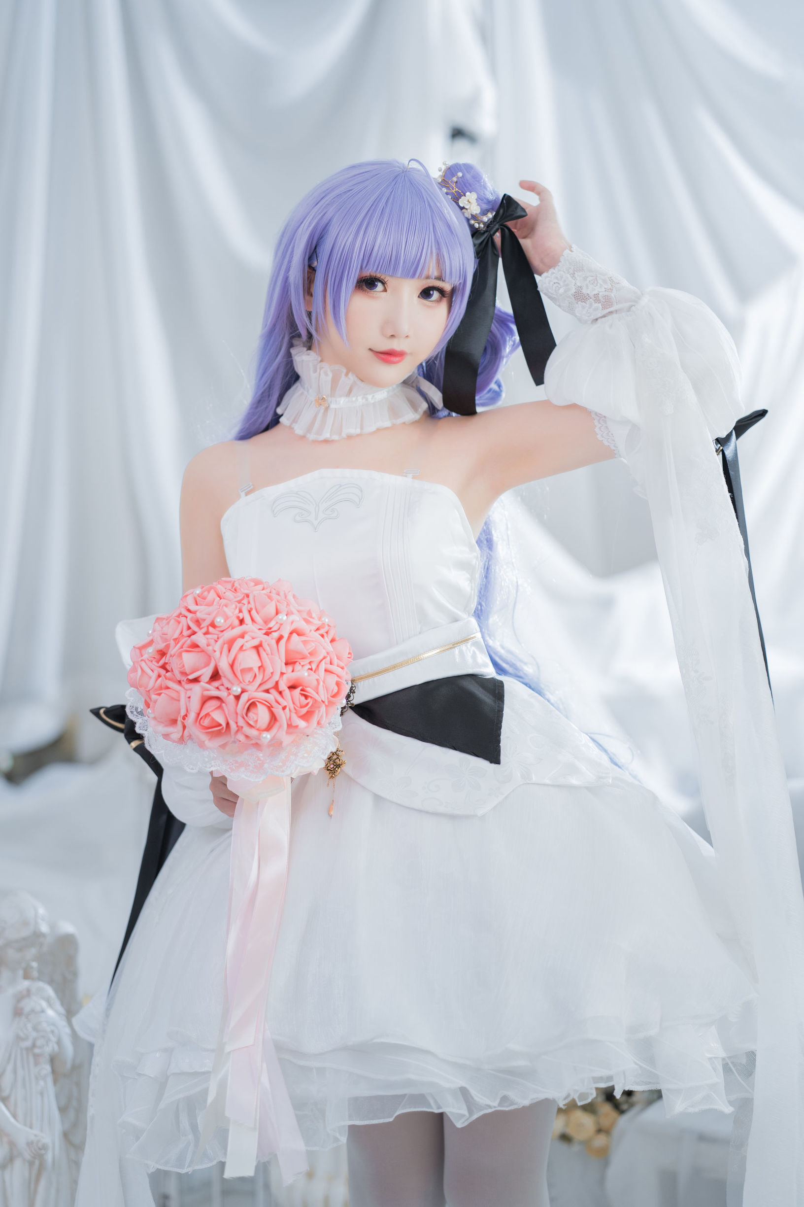 Cosplay写真] 可愛い人気のコスプレイヤー メンピンセンエル - ユニコーンのウェディングドレス