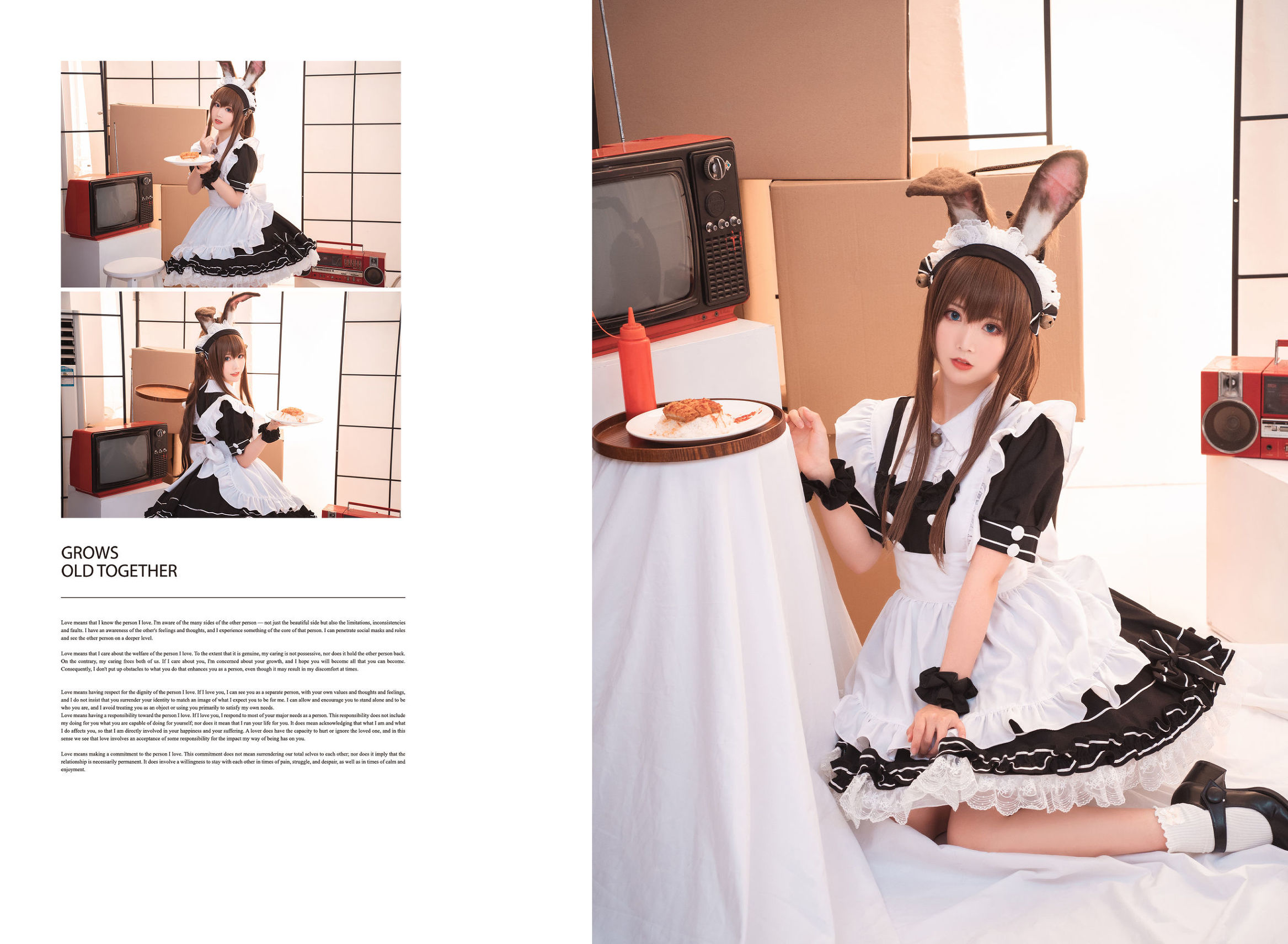 Cosplay Photos] Cute Popular Coser Mian Bing Xian Er - Ami Lu Maid