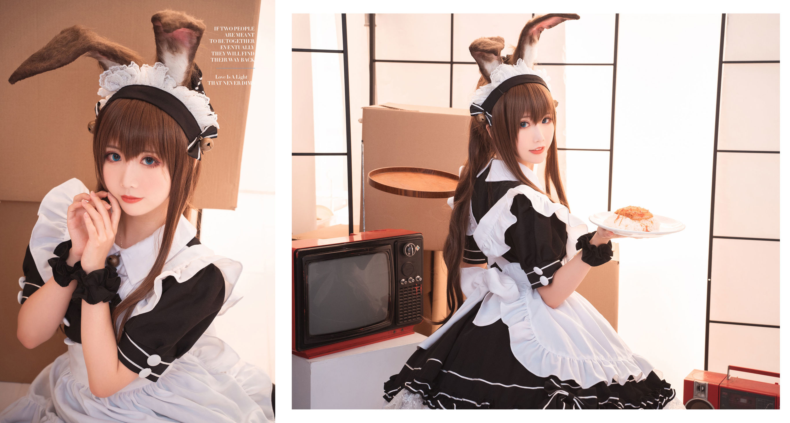 Cosplay Photos] Cute Popular Coser Mian Bing Xian Er - Ami Lu Maid