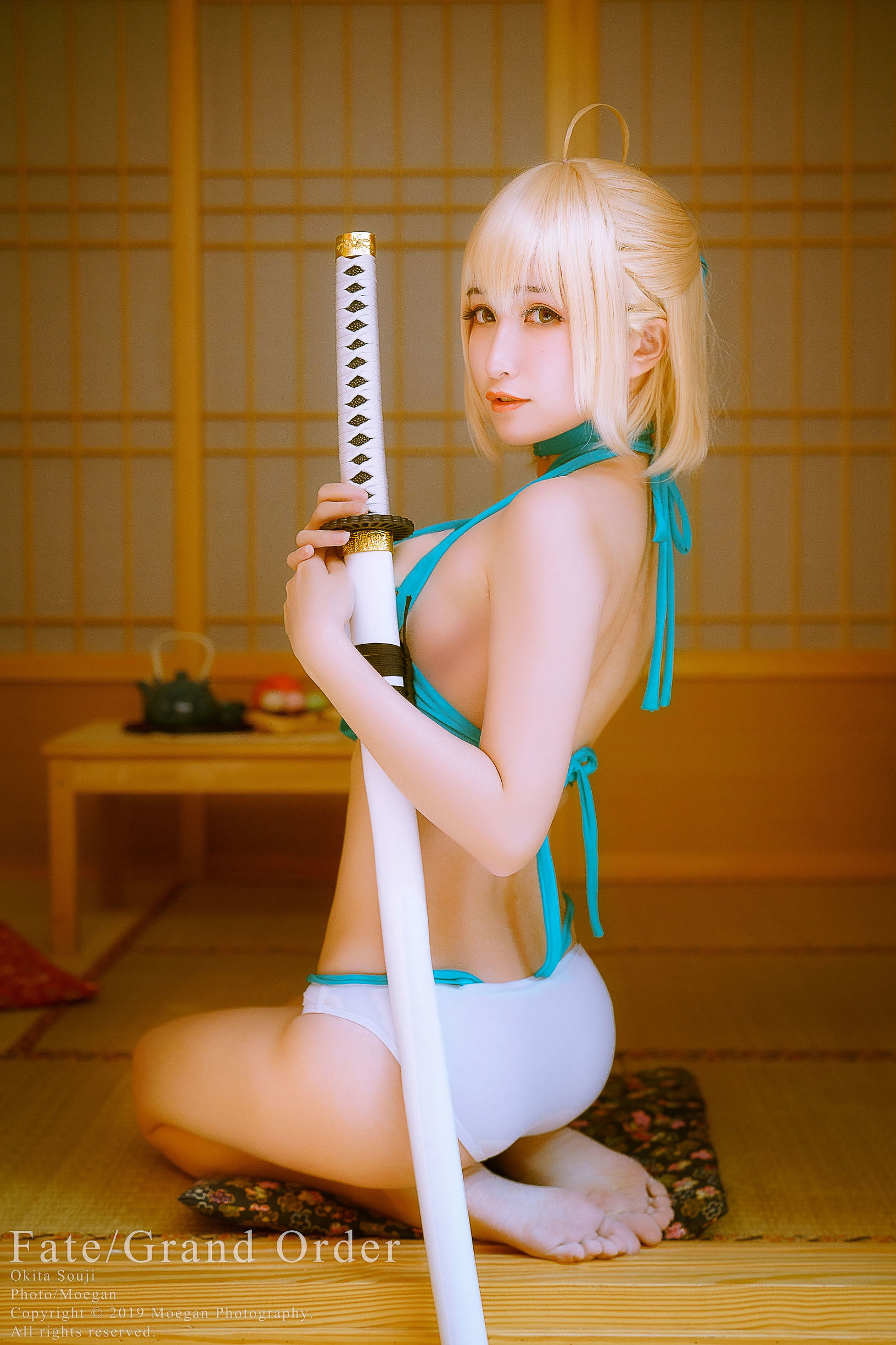Cosplay照片] Miyana咪呀 - 沖田總司 泳裝