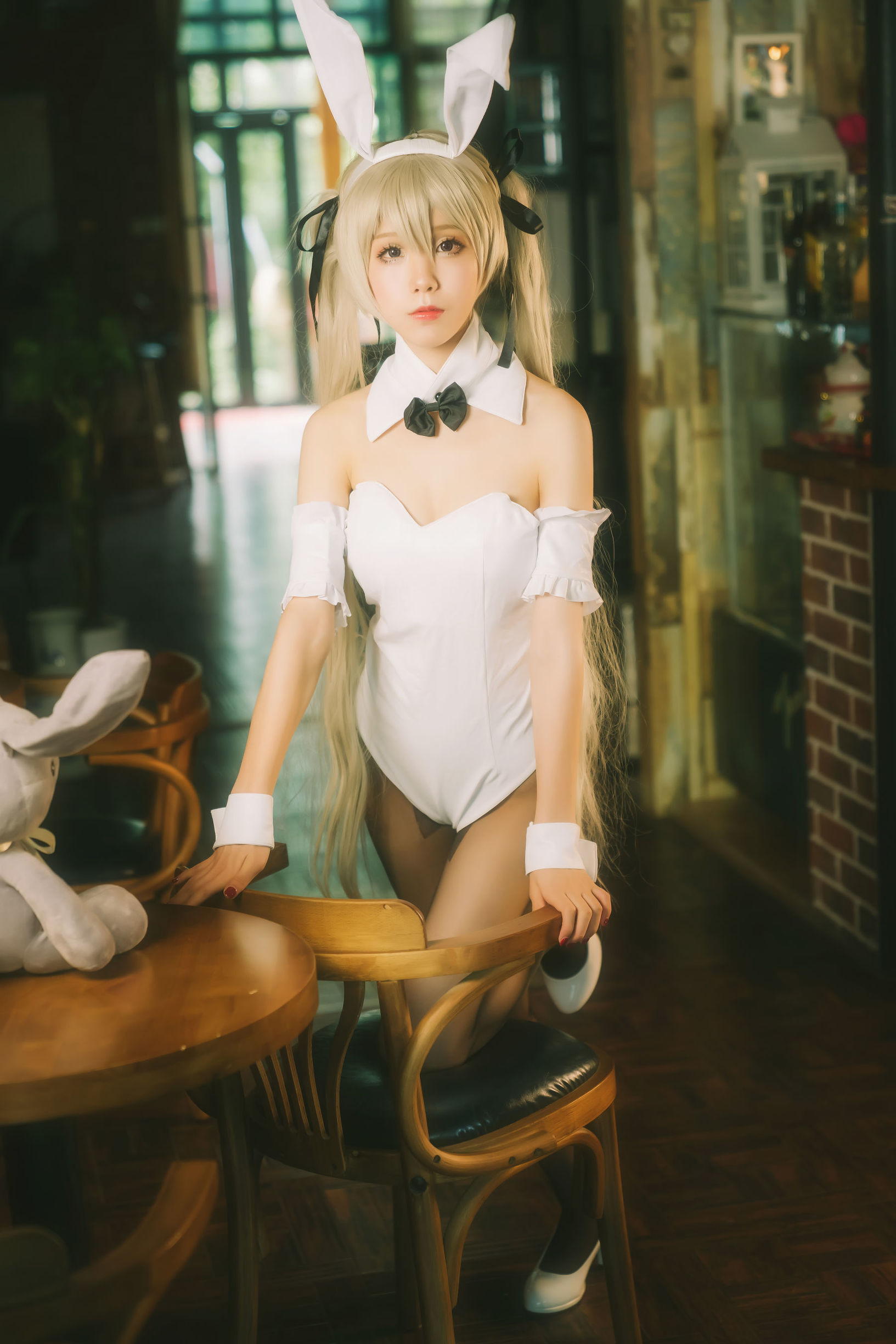 Cosplay Photo] Anime Blogger Shui Miao Aqua - Qiong Mei Bunny Girl