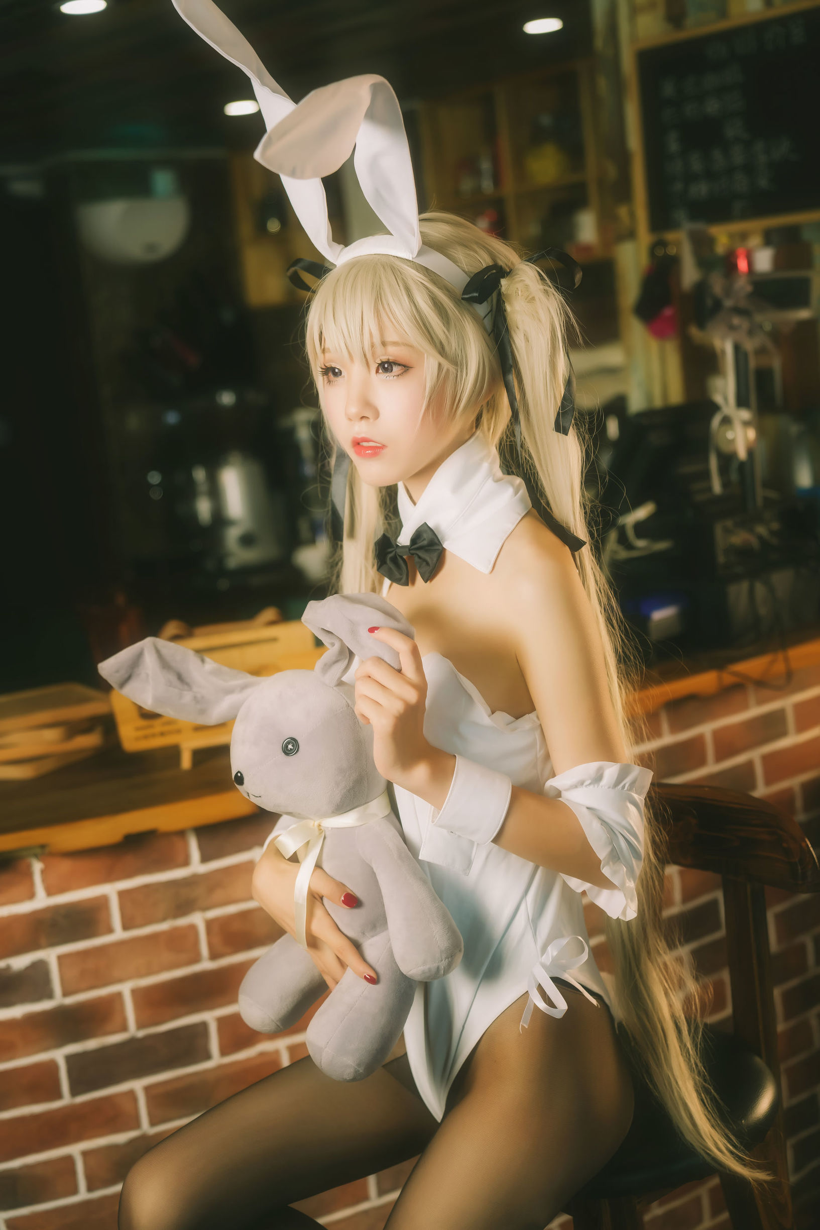 Cosplay Photo] Anime Blogger Shui Miao Aqua - Qiong Mei Bunny Girl