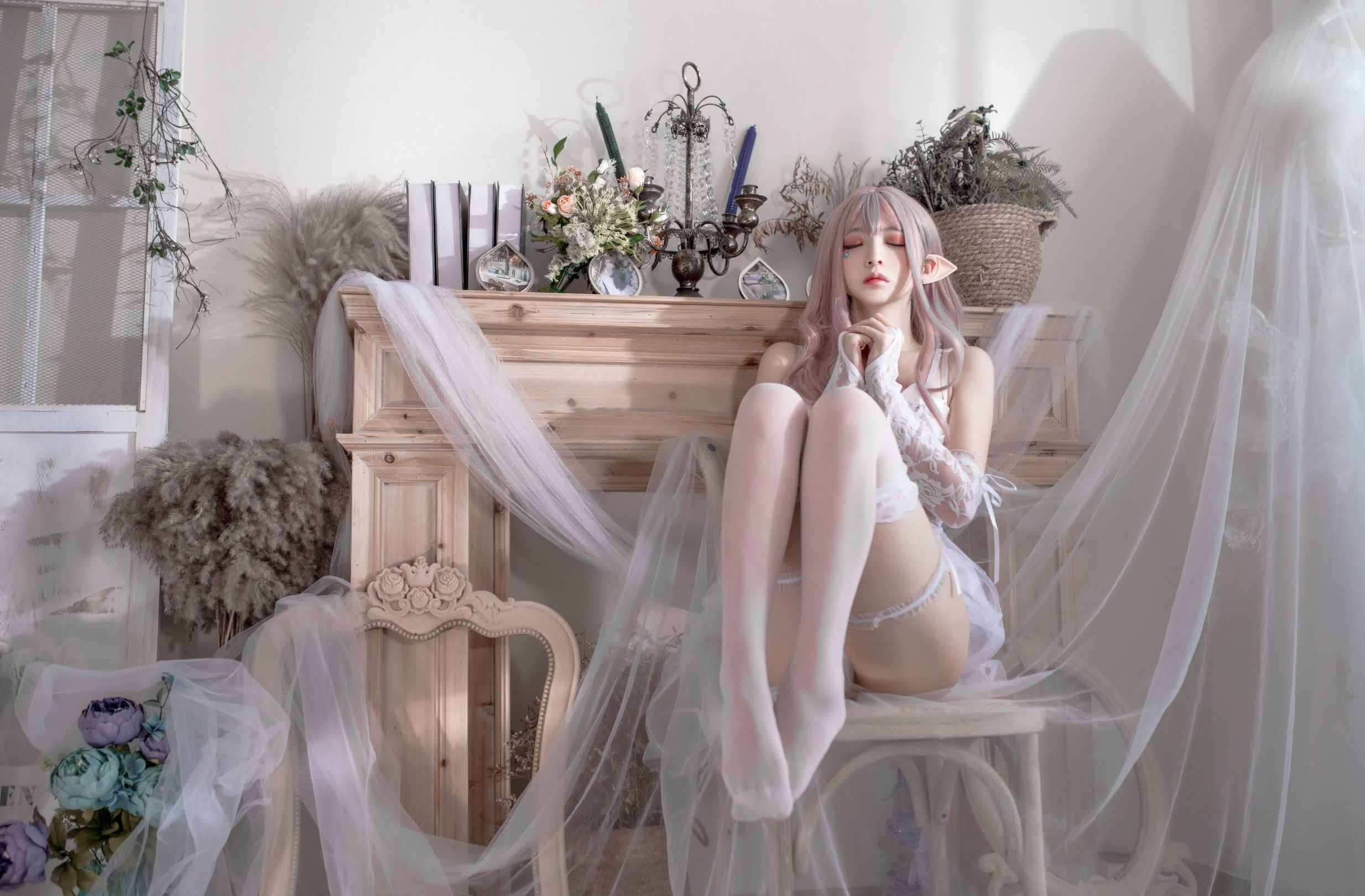 Cosplay Ảnh] Phong Miêu ss - Thuần Bạch Tinh Linh