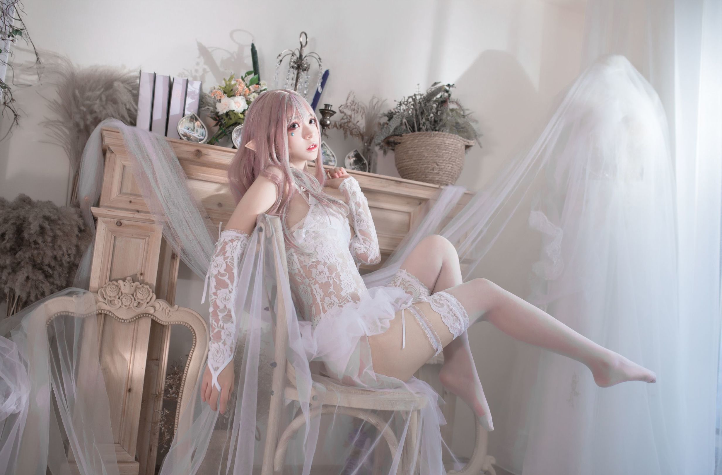 Cosplay Ảnh] Phong Miêu ss - Thuần Bạch Tinh Linh