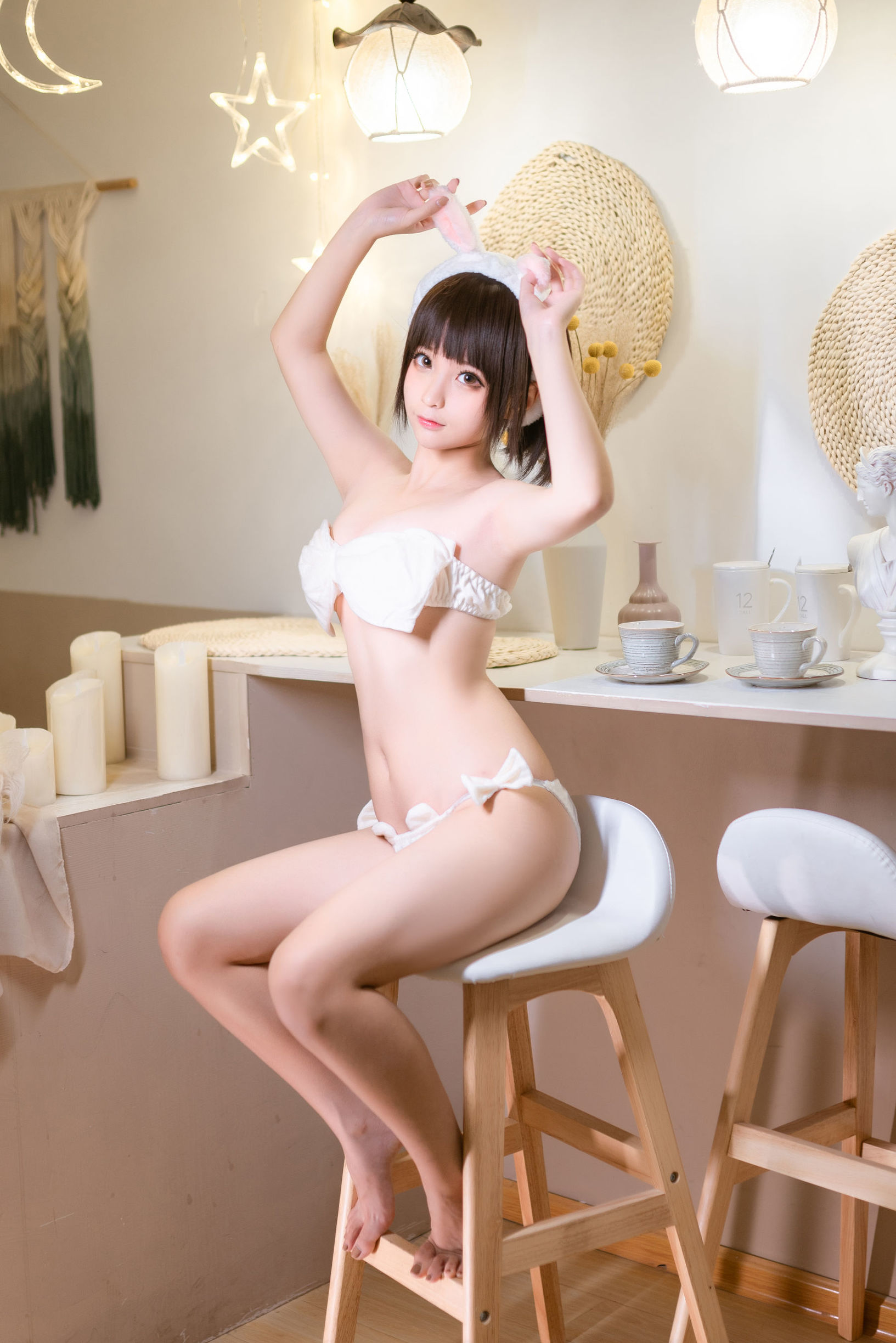 コスプレ写真] アニメブロガー スンチュンモモ - 蝶結び内衣