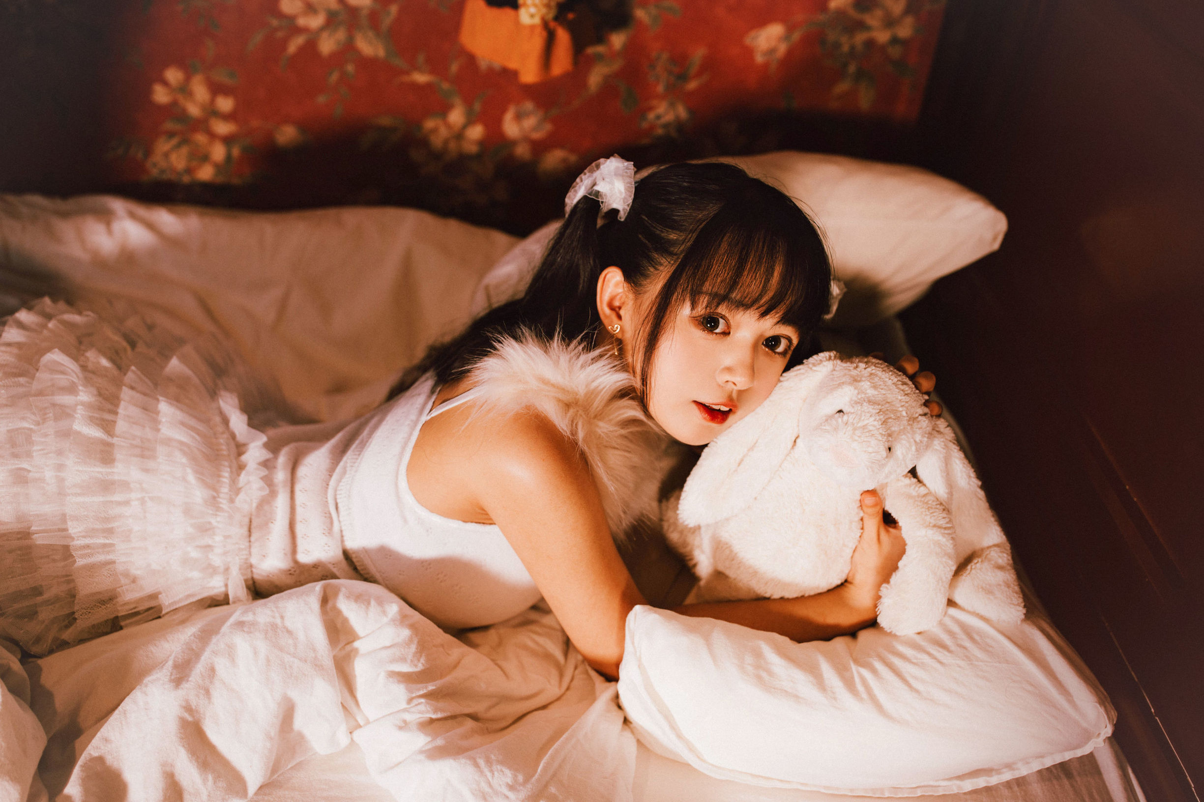 コスプレ写真] ダイヤンメンメイクロネコネコOvO - 白色ツインテール