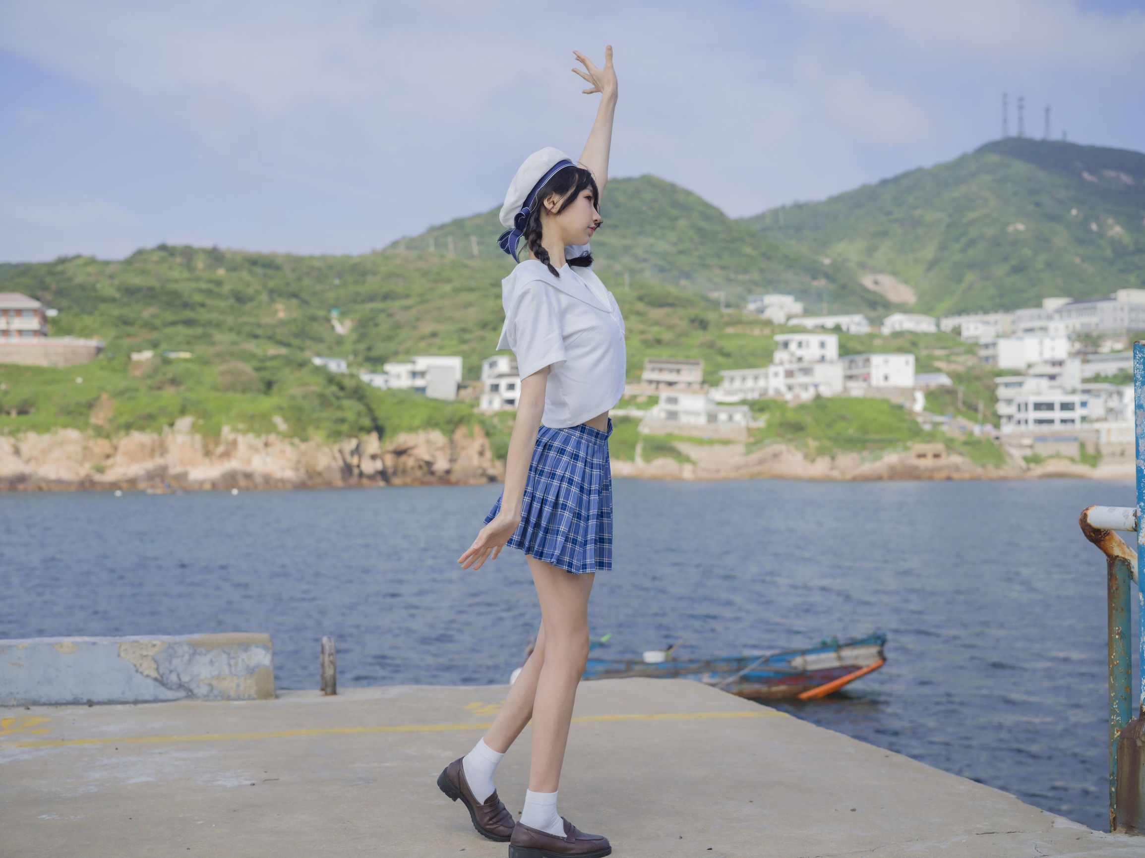 คอสเพลย์ภาพถ่าย] NAGISA魔物喵 - ลมทะเลกับสาวน้อย