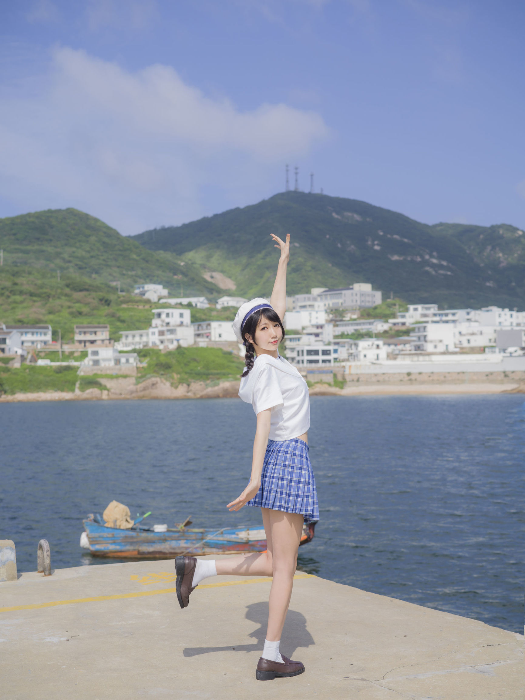 คอสเพลย์ภาพถ่าย] NAGISA魔物喵 - ลมทะเลกับสาวน้อย