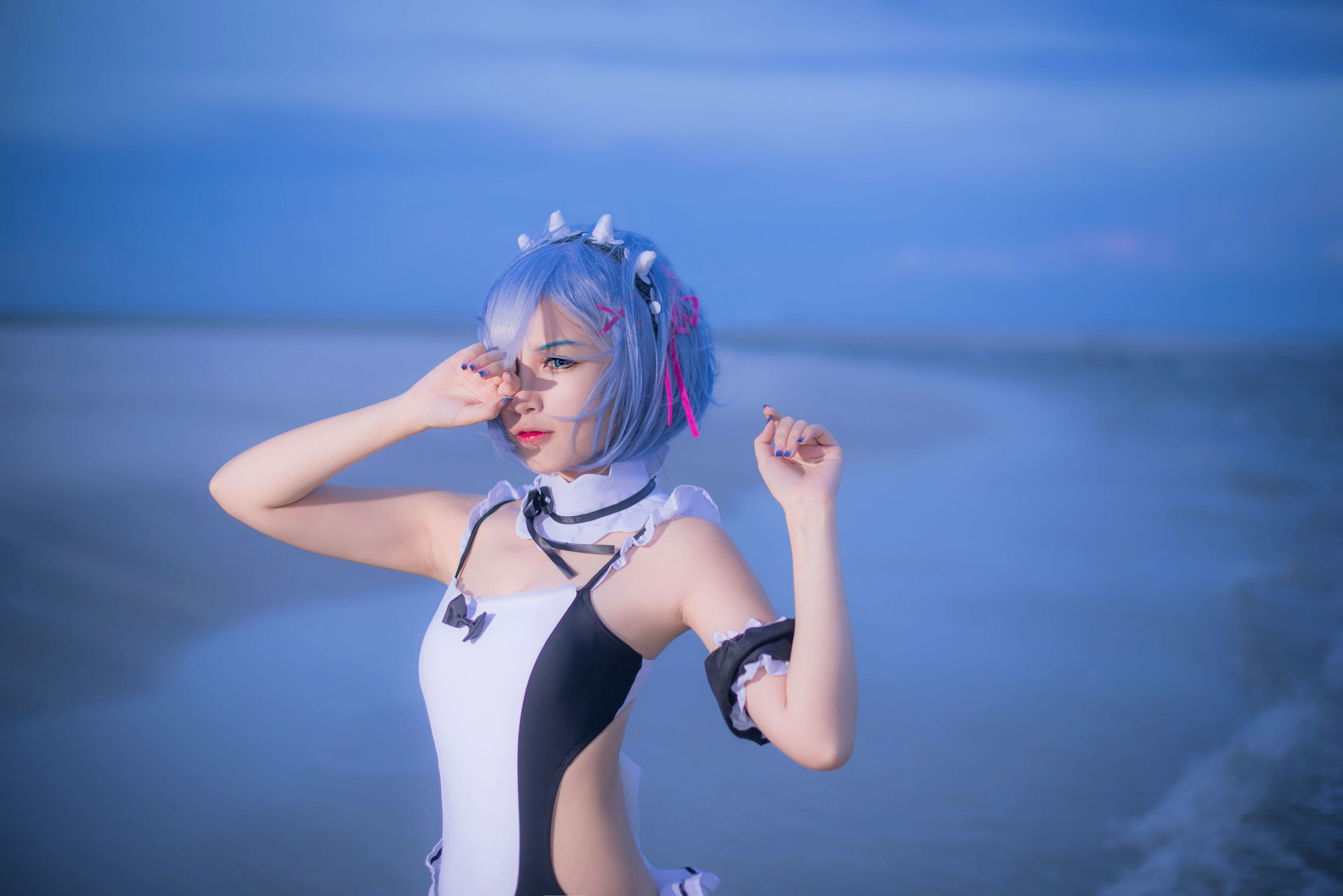 Ảnh Cosplay] Coser nổi tiếng Er Zuo Nisa - Rem áo tắm