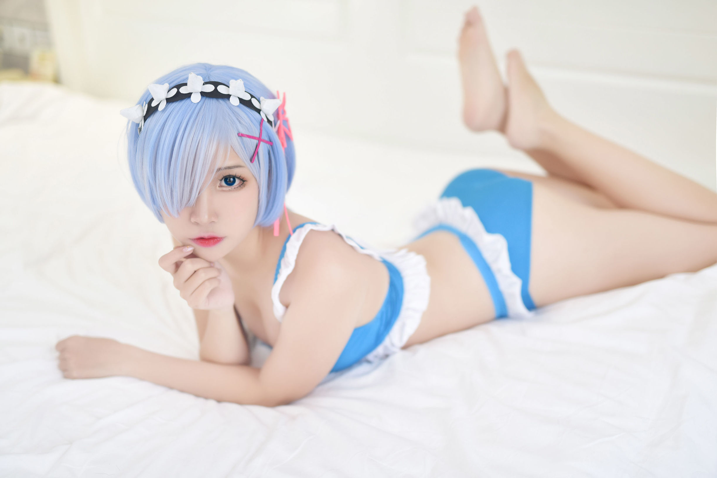 Ảnh Cosplay] Coser nổi tiếng Er Zuo Nisa - Rem áo tắm
