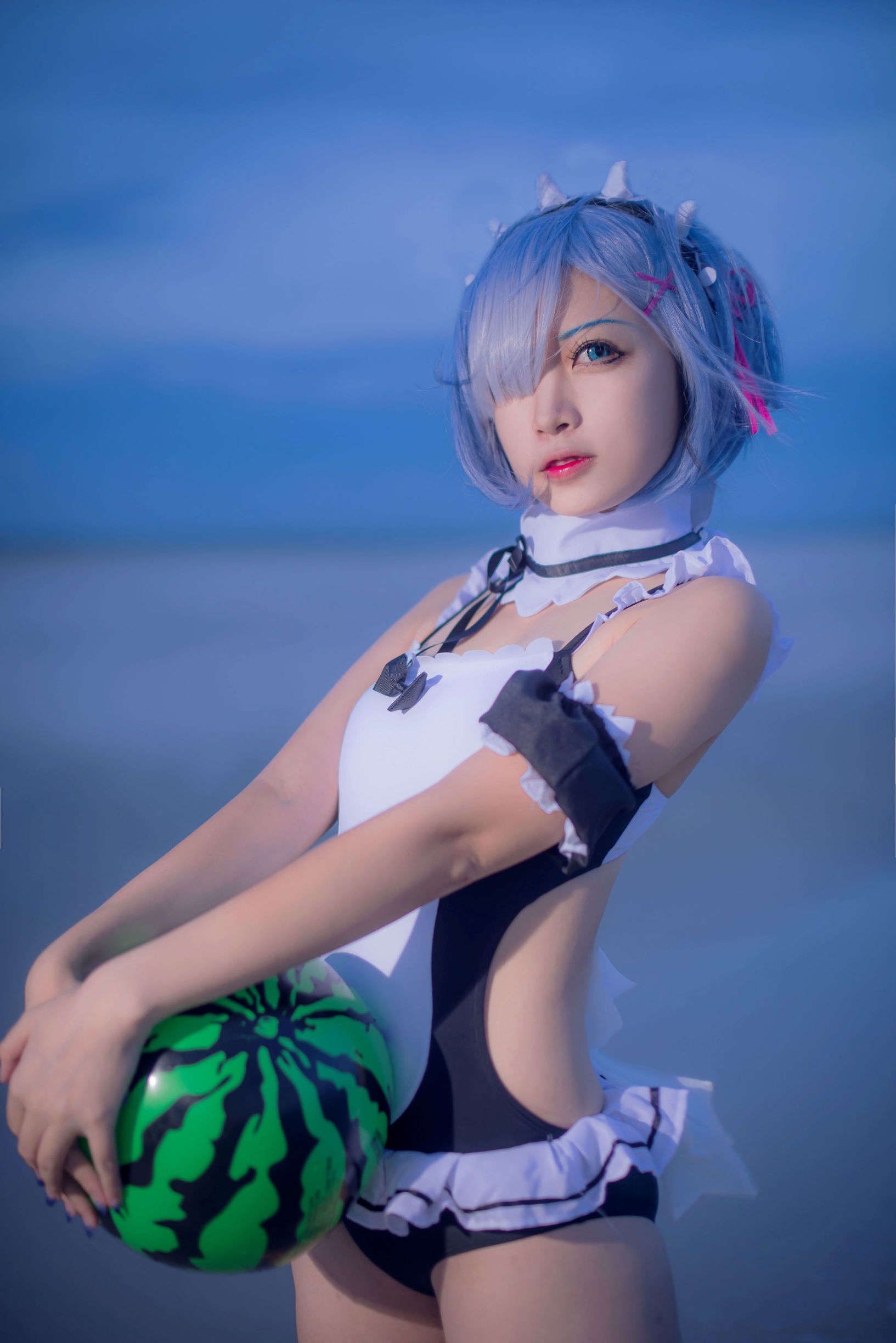 Ảnh Cosplay] Coser nổi tiếng Er Zuo Nisa - Rem áo tắm