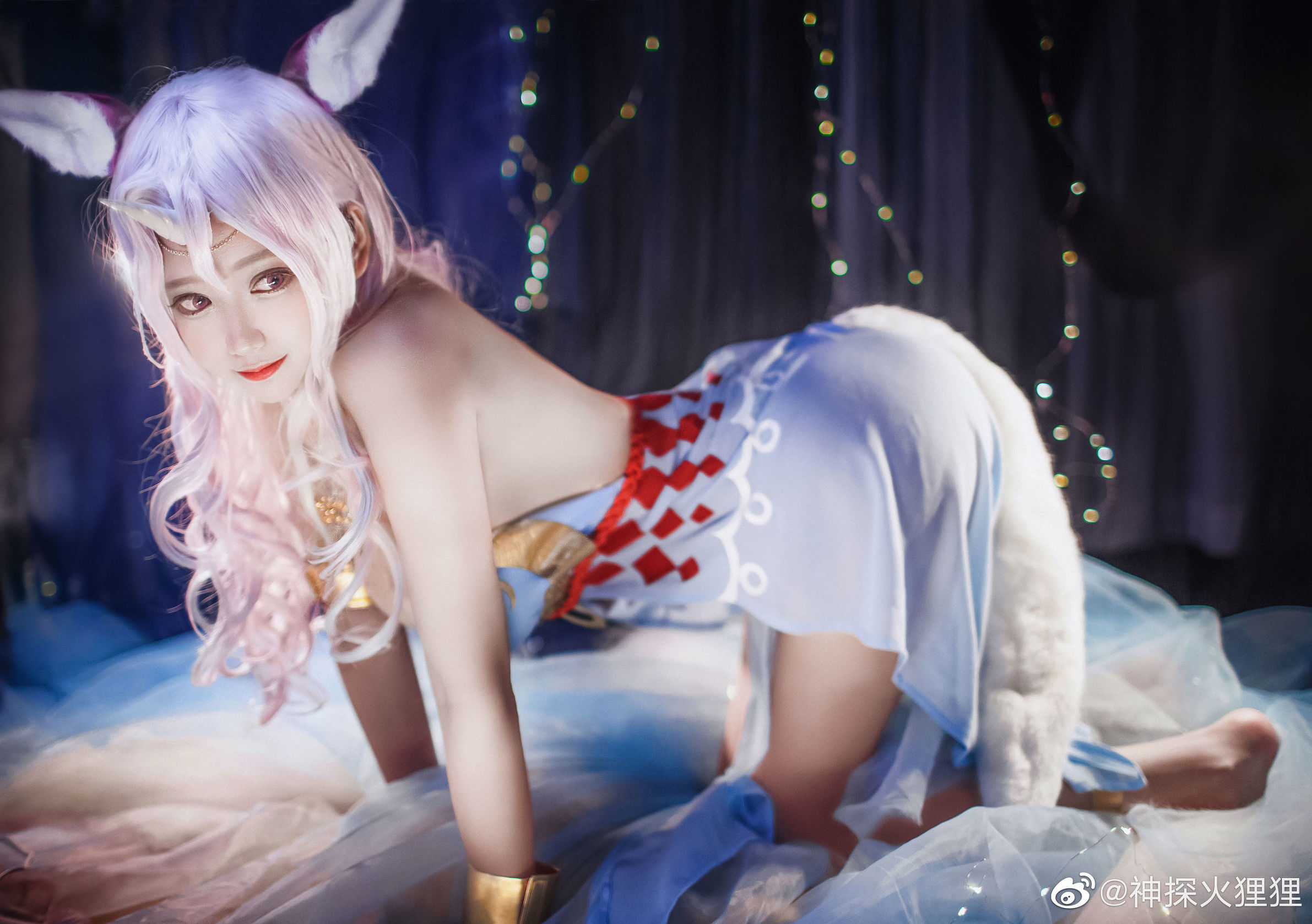ภาพถ่ายคอสเพลย์] บล็อกเกอร์อนิเม เซินถานฮั่วลี่ลี่ - โนลา หมู่เอิน ชุดนอน (ซวงเซิง ซือเจี๋ย)
