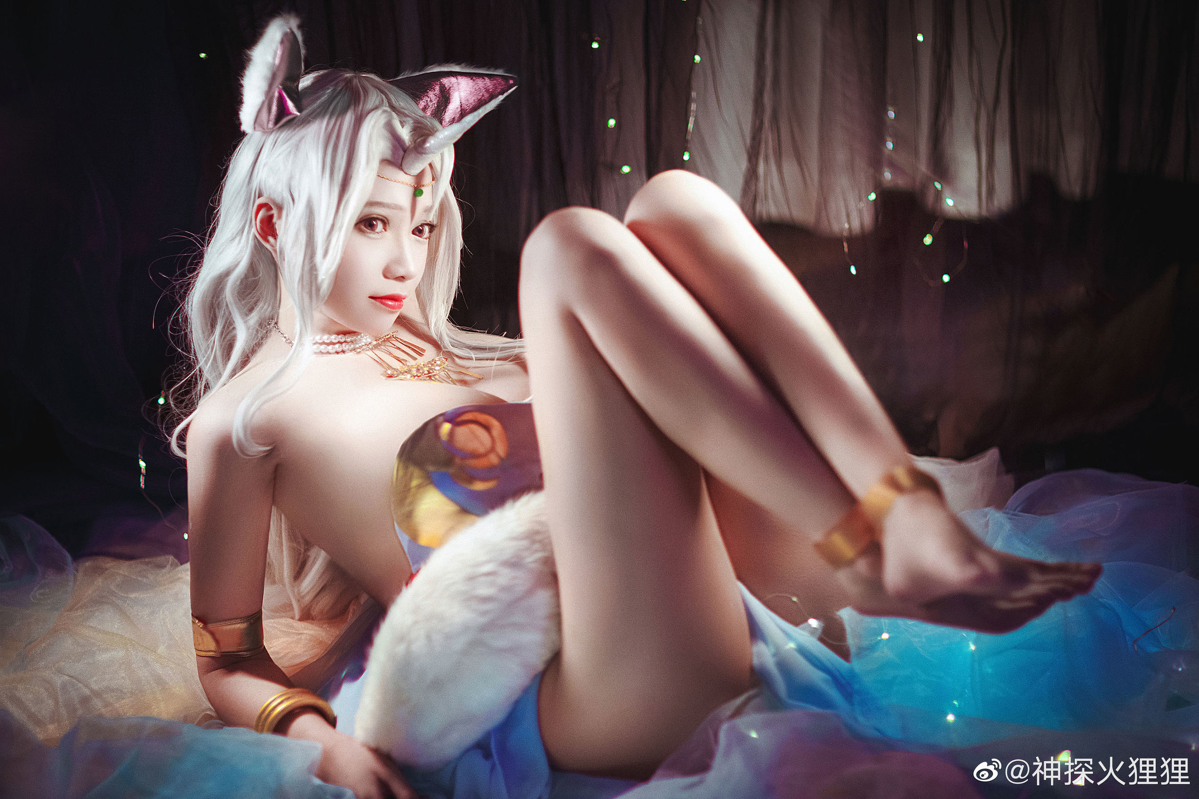 ภาพถ่ายคอสเพลย์] บล็อกเกอร์อนิเม เซินถานฮั่วลี่ลี่ - โนลา หมู่เอิน ชุดนอน (ซวงเซิง ซือเจี๋ย)