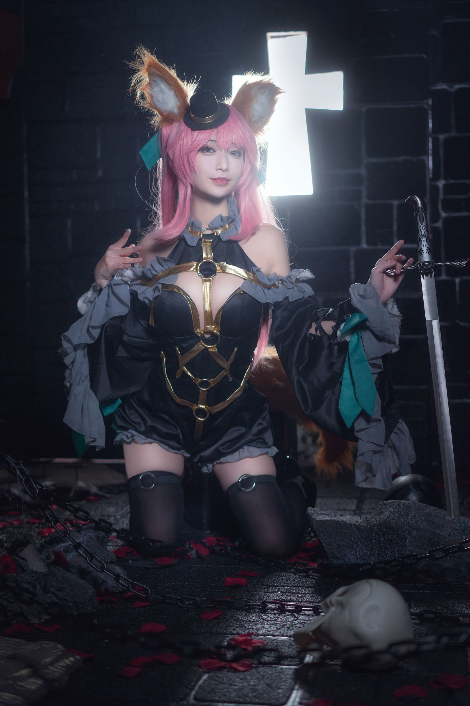 [Cosplay写真] 动漫博主铁板烧鬼舞w - 玉藻前 魔术