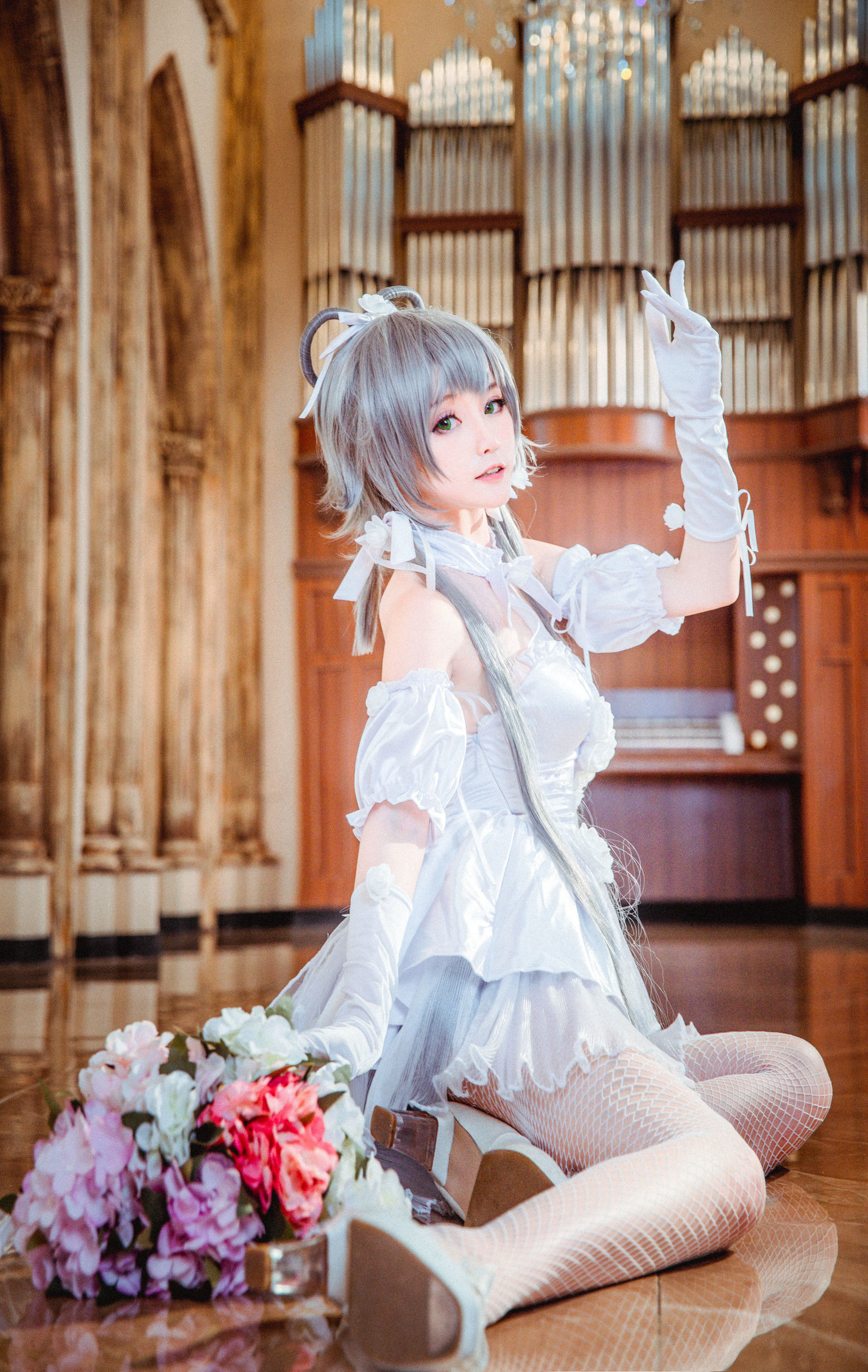 [Cosplay写真] 萌宠博主yui金鱼 - 洛天依花嫁