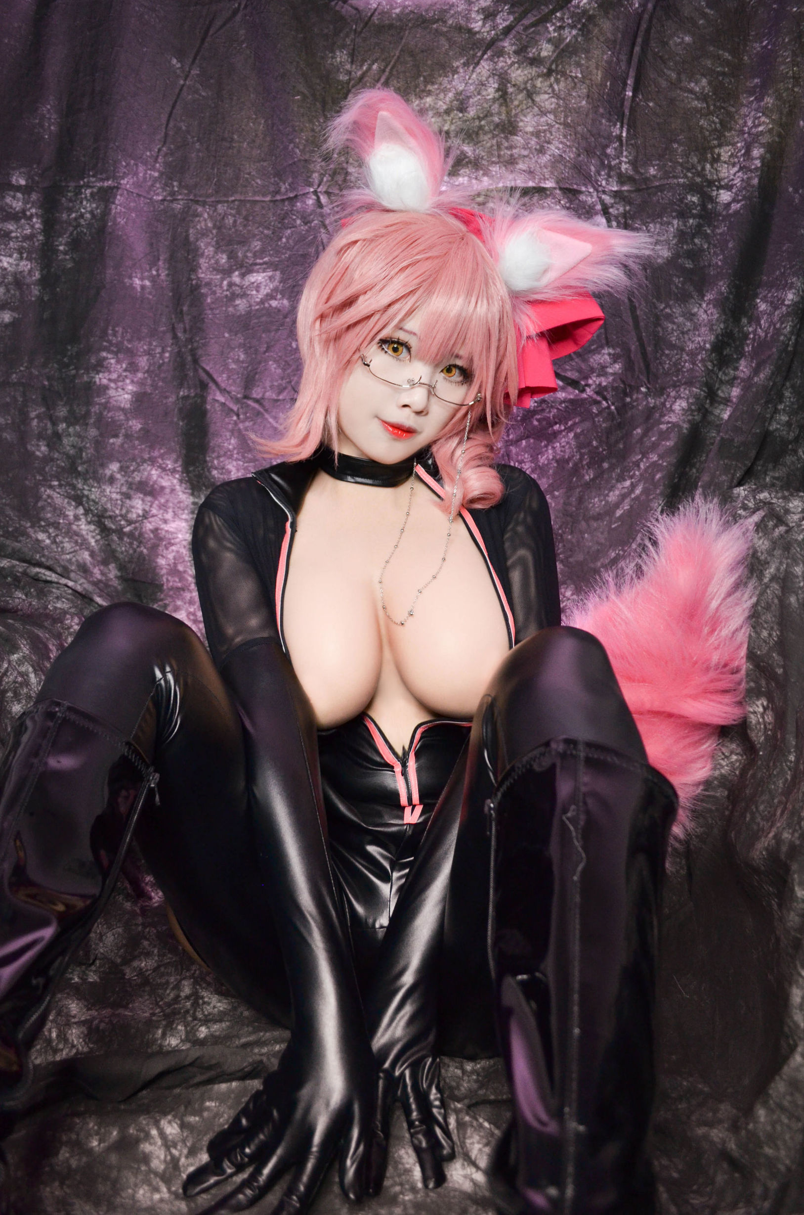 [Cosplay写真] Coser萱-KaYa - 玉藻前 皮衣Ver