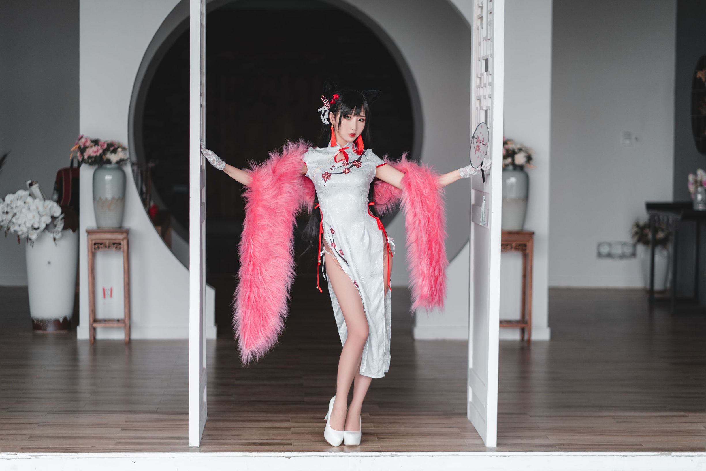 Internet Celebrity Coser] Cute Popular Cosplayer Mian Bing Xian Er - Qipao Ai Dang