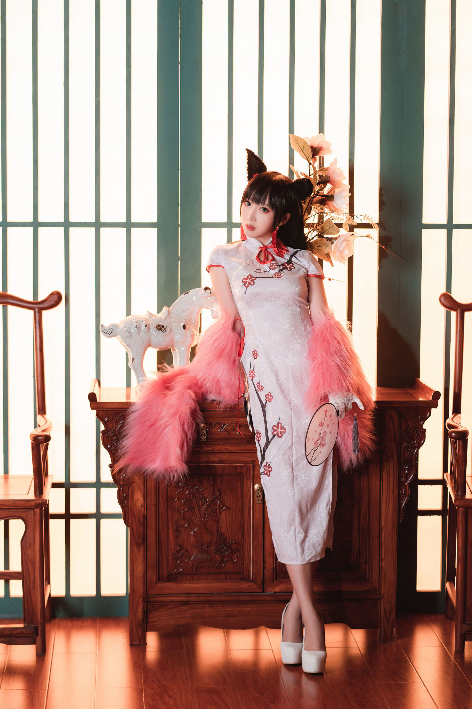 Internet Celebrity Coser] Cute Popular Cosplayer Mian Bing Xian Er - Qipao Ai Dang