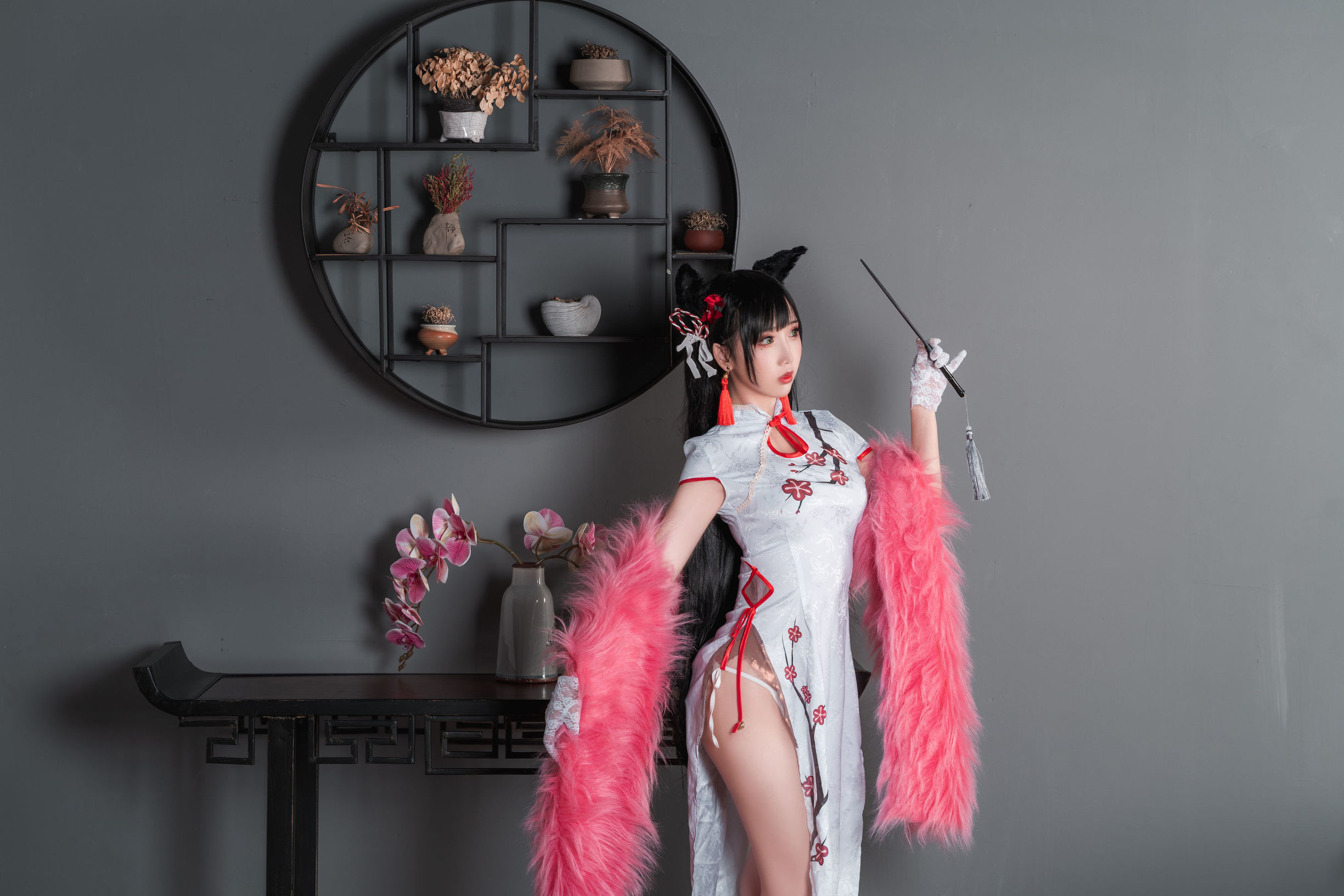 Internet Celebrity Coser] Cute Popular Cosplayer Mian Bing Xian Er - Qipao Ai Dang