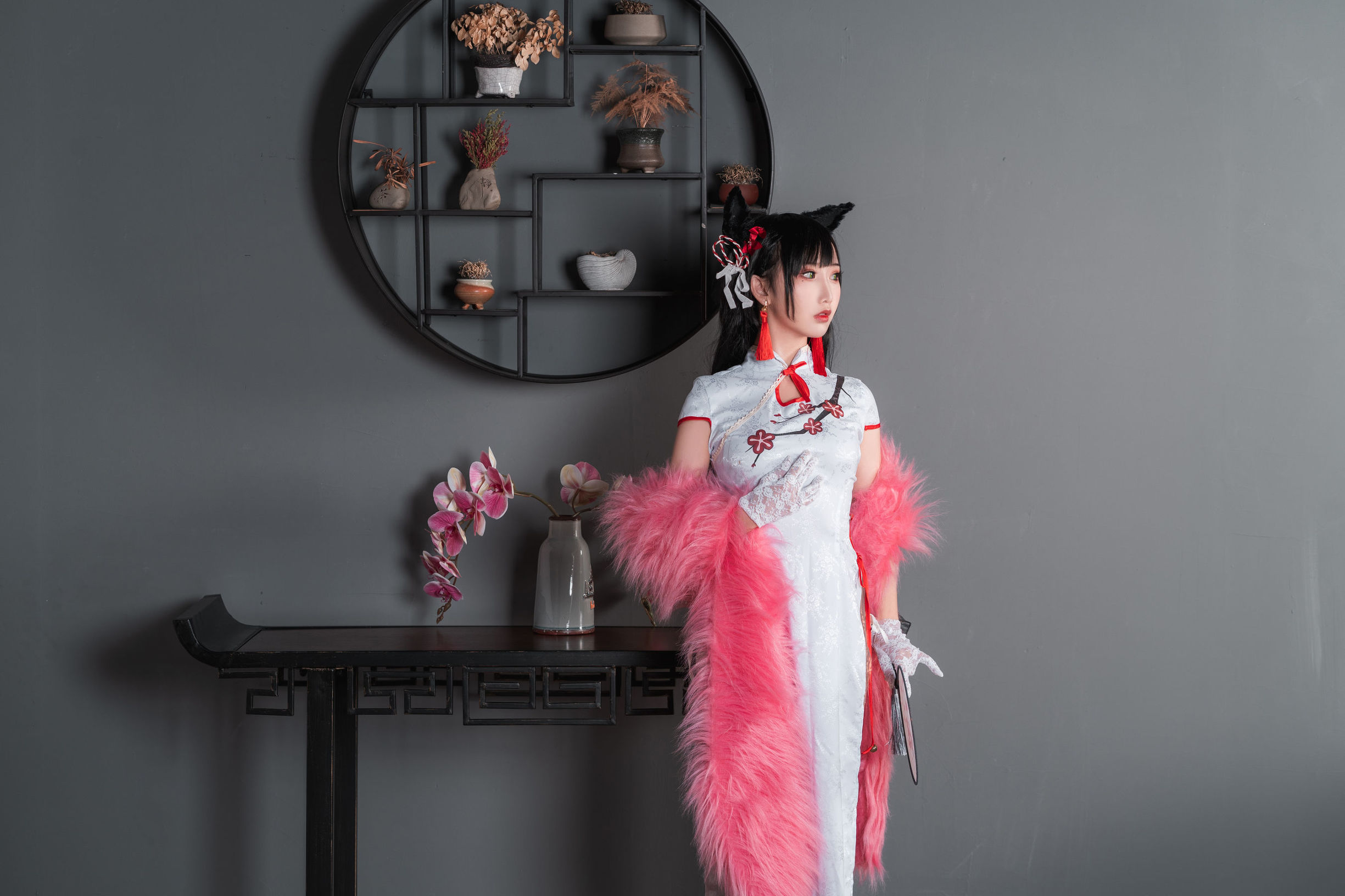 Internet Celebrity Coser] Cute Popular Cosplayer Mian Bing Xian Er - Qipao Ai Dang