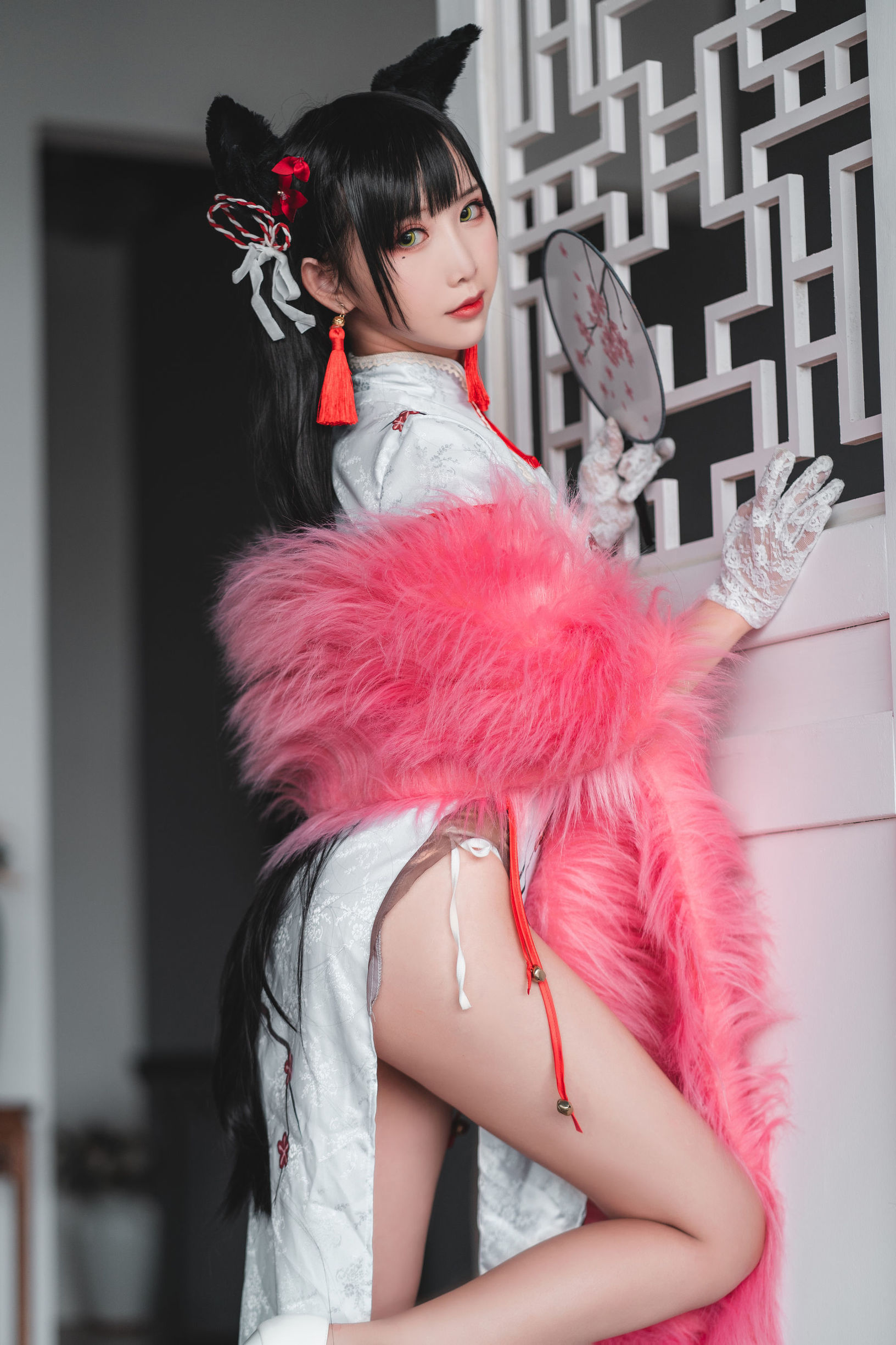 Internet Celebrity Coser] Cute Popular Cosplayer Mian Bing Xian Er - Qipao Ai Dang