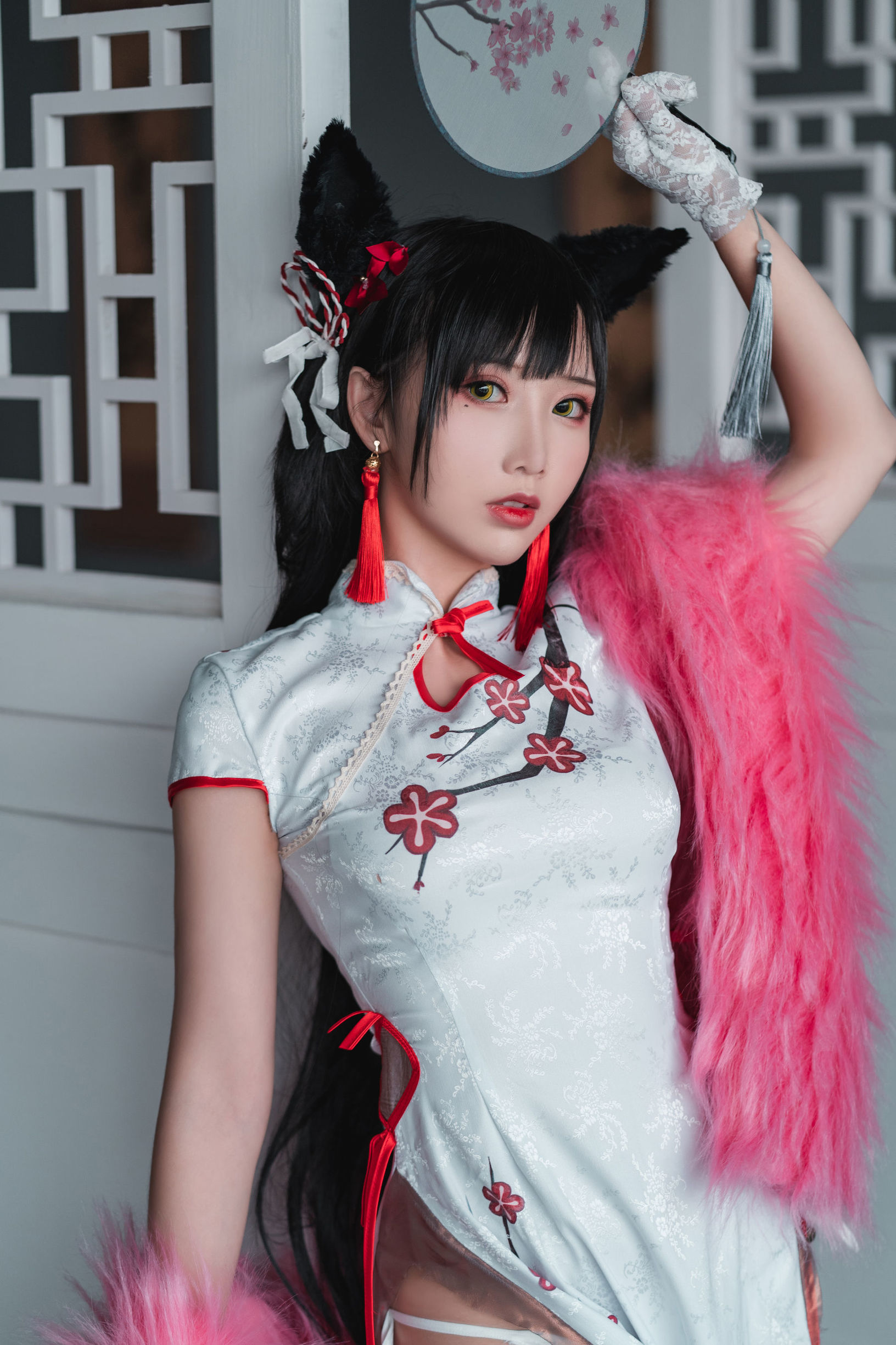 Internet Celebrity Coser] Cute Popular Cosplayer Mian Bing Xian Er - Qipao Ai Dang