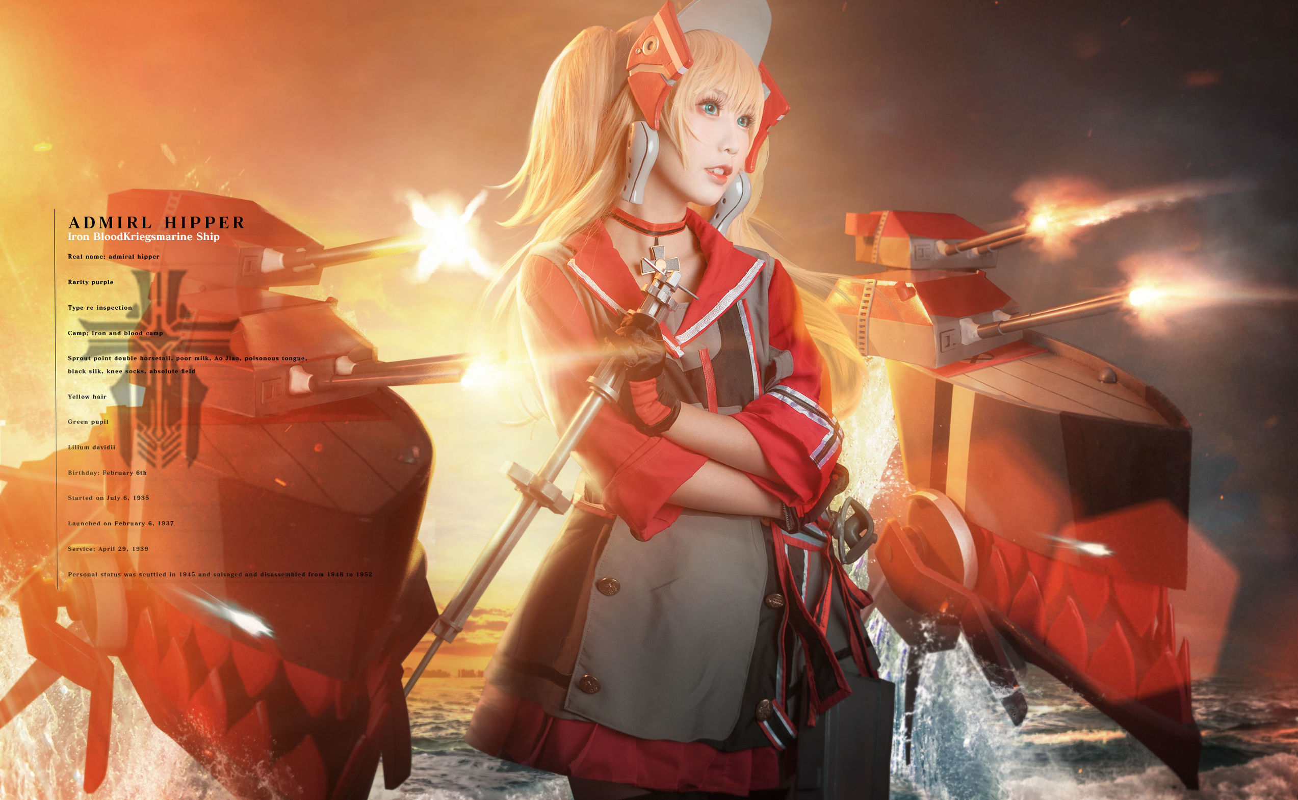 Internet Celebrity Coser] Cute Popular Coser Mianbing Xianer - Admiral Hipper